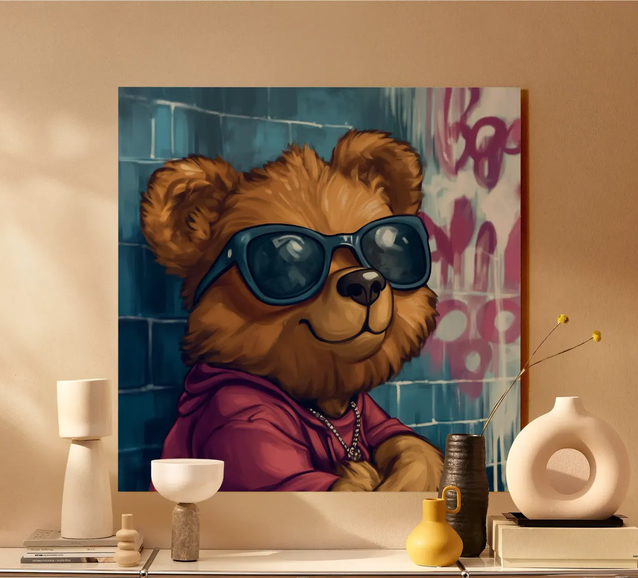 Rapper Beer acryl van Motivate-Today