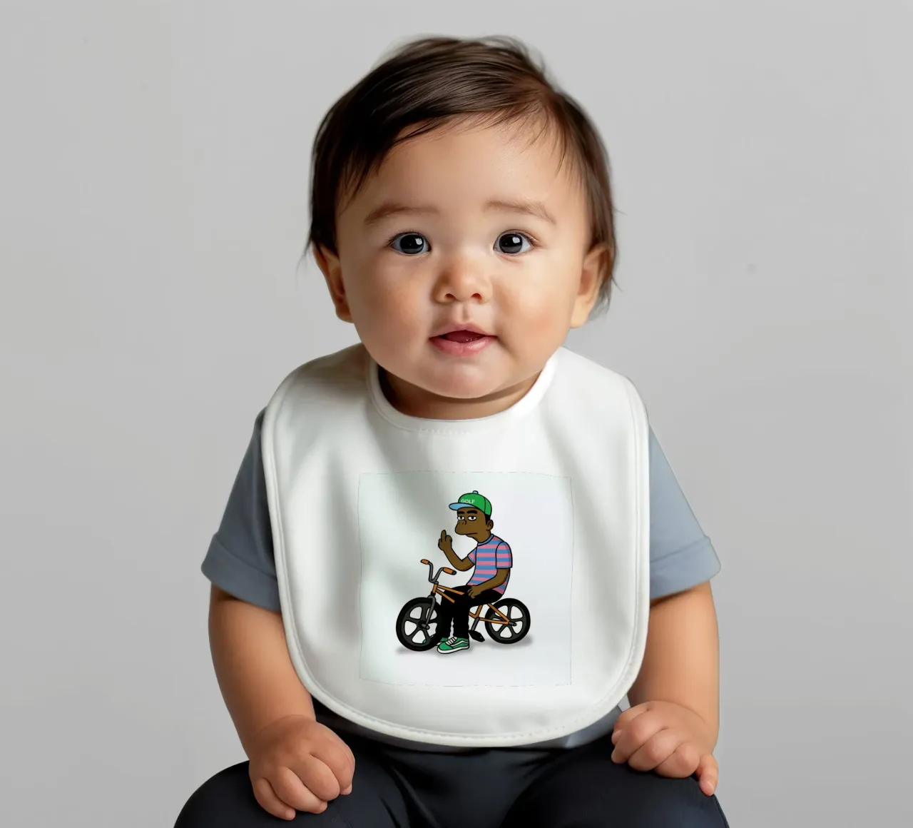 Tyler Gives A fXCK baby slabbetje van Zhi Yun Zhang