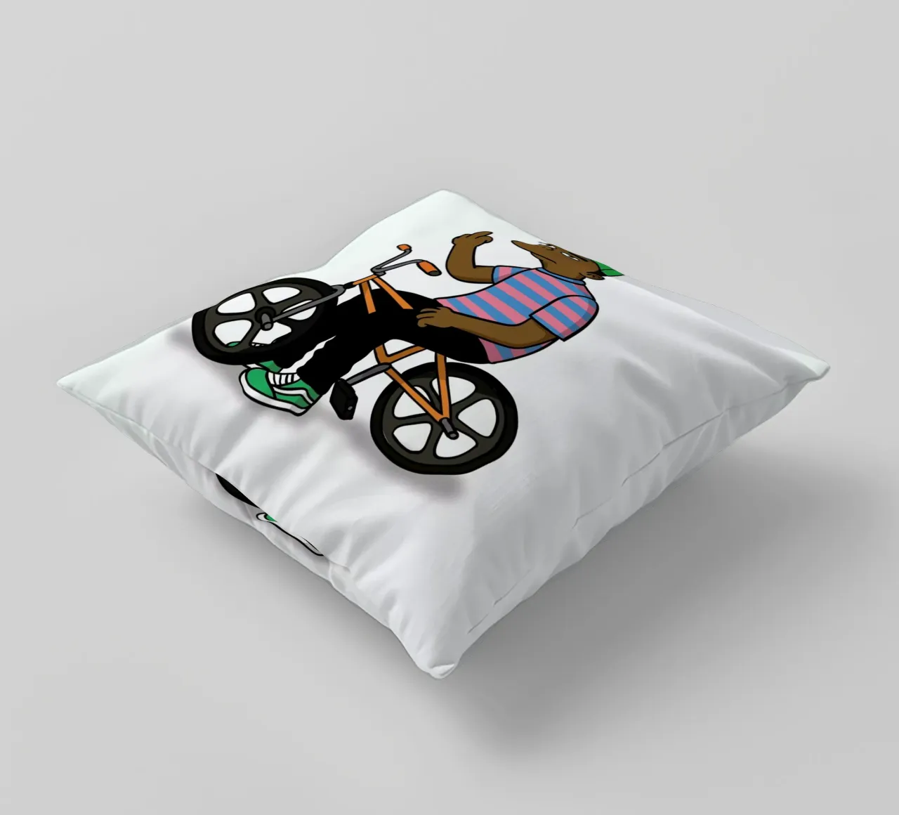 Tyler Gives A fXCK decorative cushion by Zhi Yun Zhang