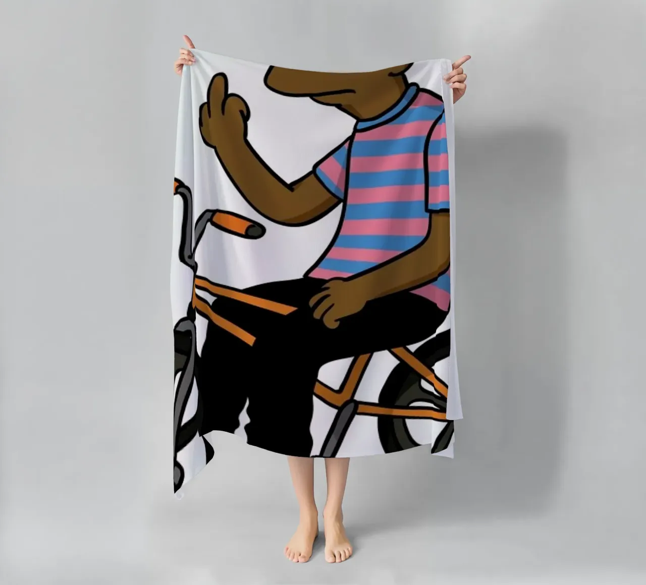 Tyler Gives A fXCK beach towel by Zhi Yun Zhang