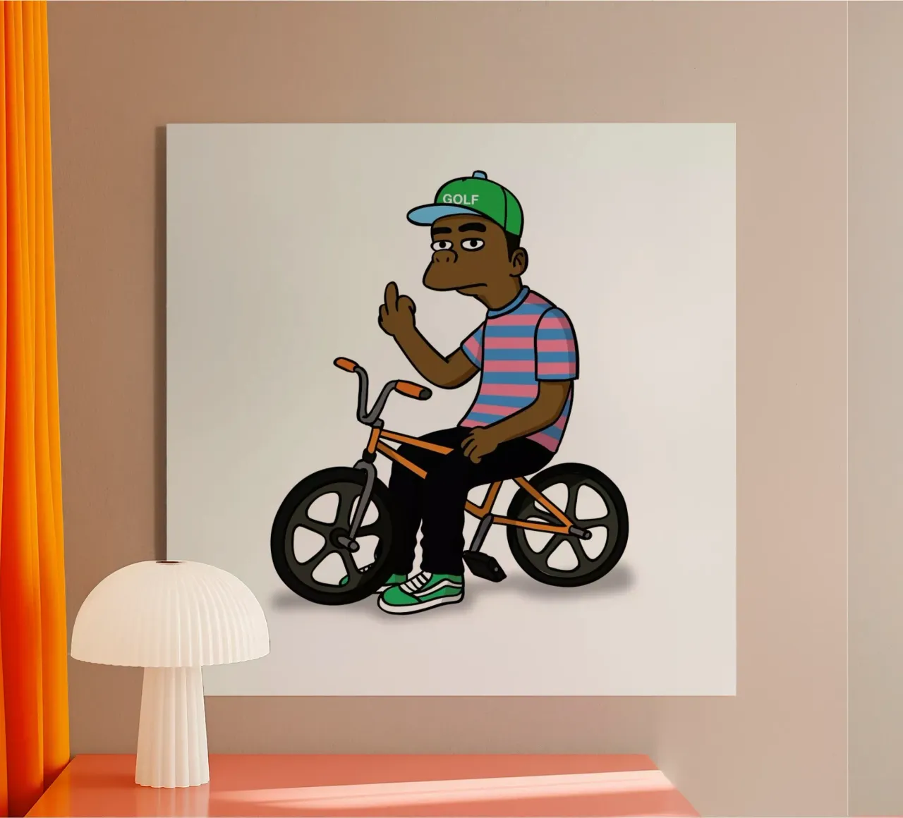 Tyler Gives A fXCK plexiglass da Zhi Yun Zhang