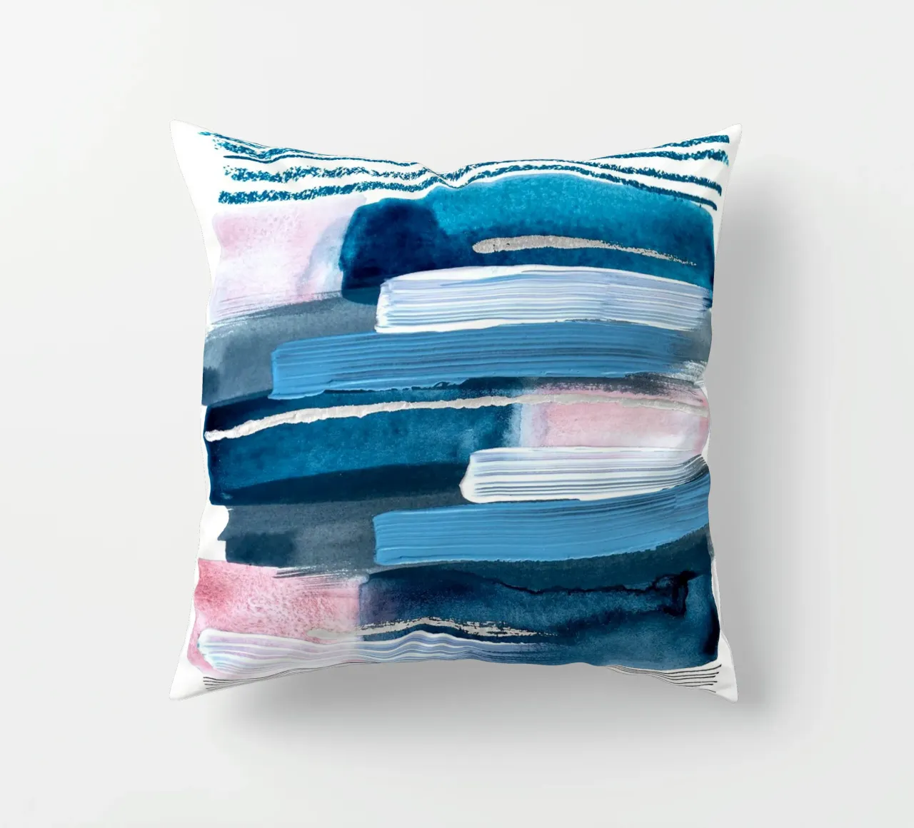 Alina Buffiere - Abstractober - Zwischen den Zeilen cuscino da The Artcircle