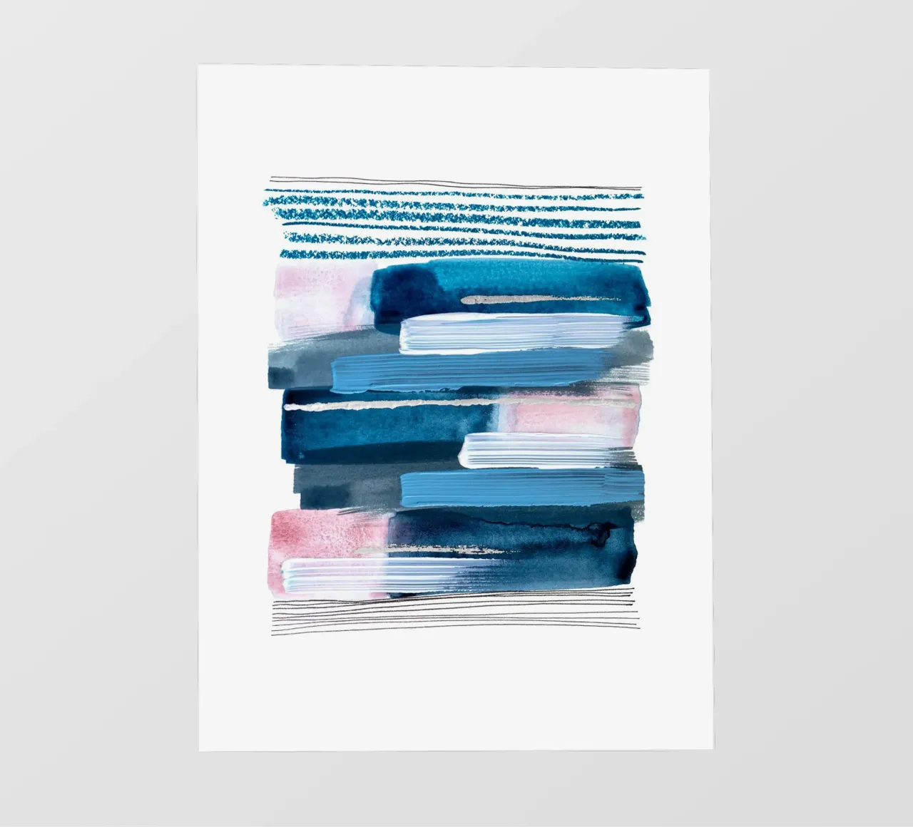 Alina Buffiere - Abstractober - Zwischen den Zeilen telo in pvc da The Artcircle