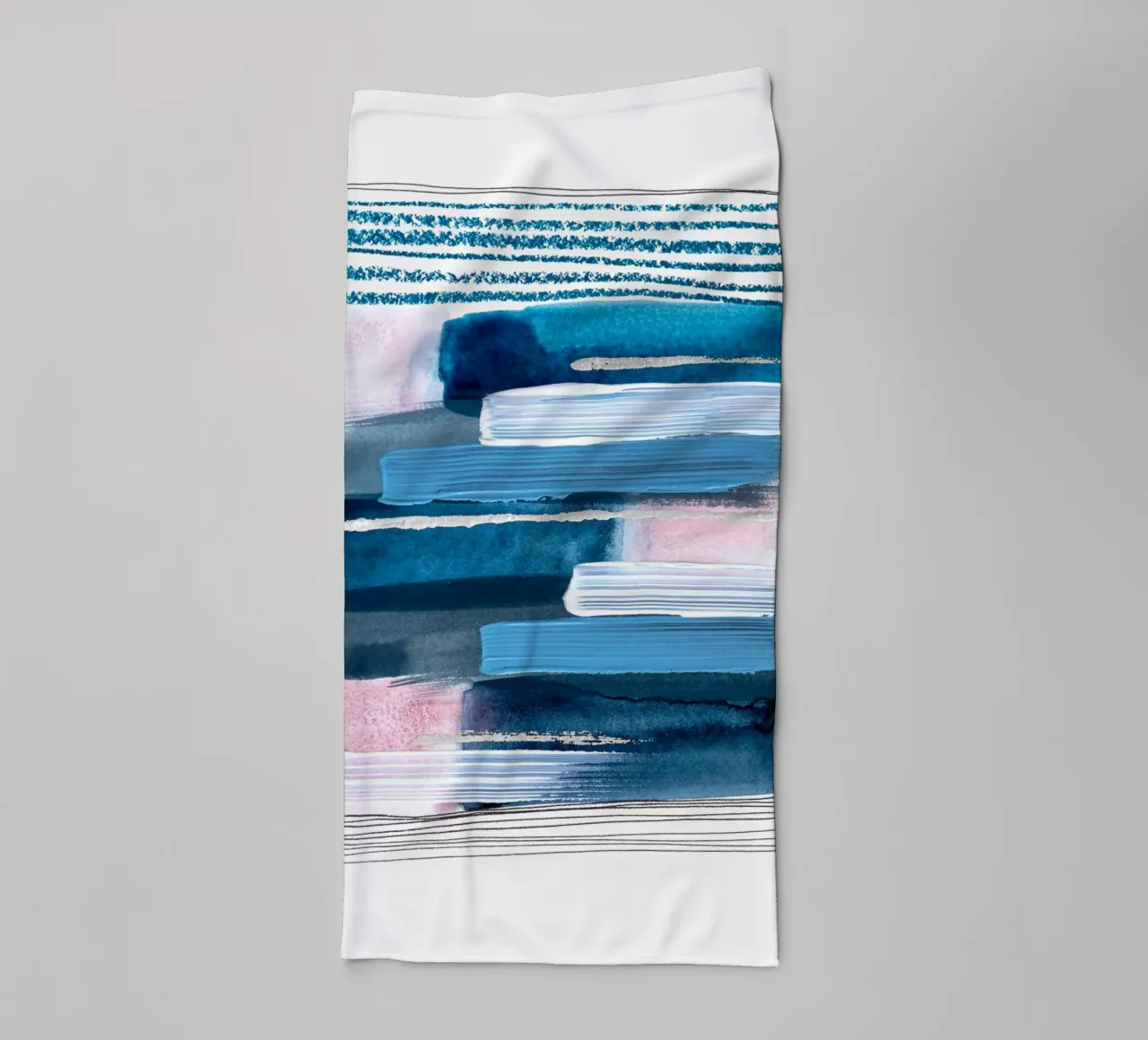 Alina Buffiere - Abstractober - Zwischen den Zeilen asciugamano da bagno da The Artcircle
