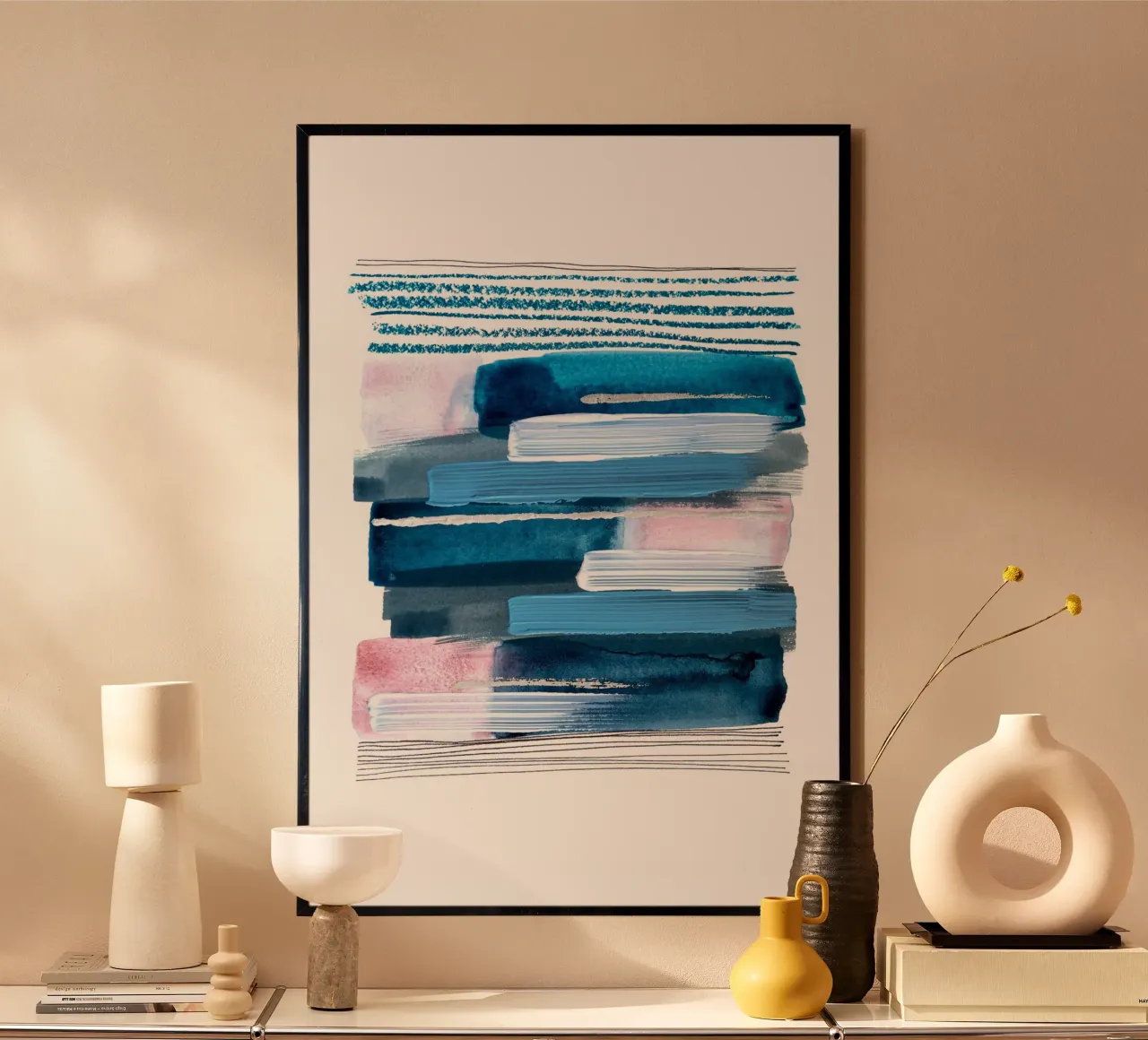 Alina Buffiere - Abstractober - Zwischen den Zeilen carta hahnemühle da The Artcircle
