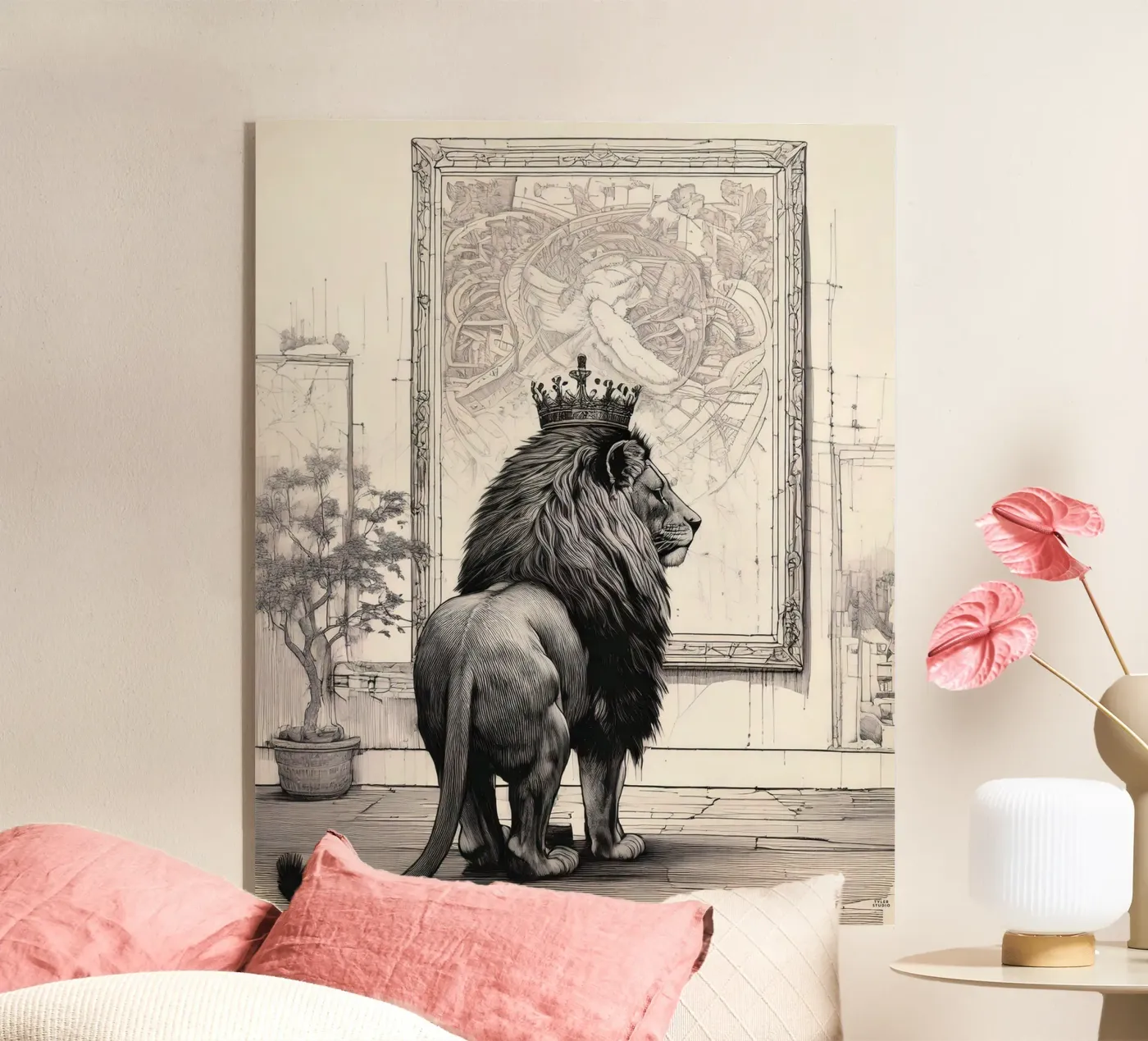 Lion Gallery acrylic glass by tylerstudio