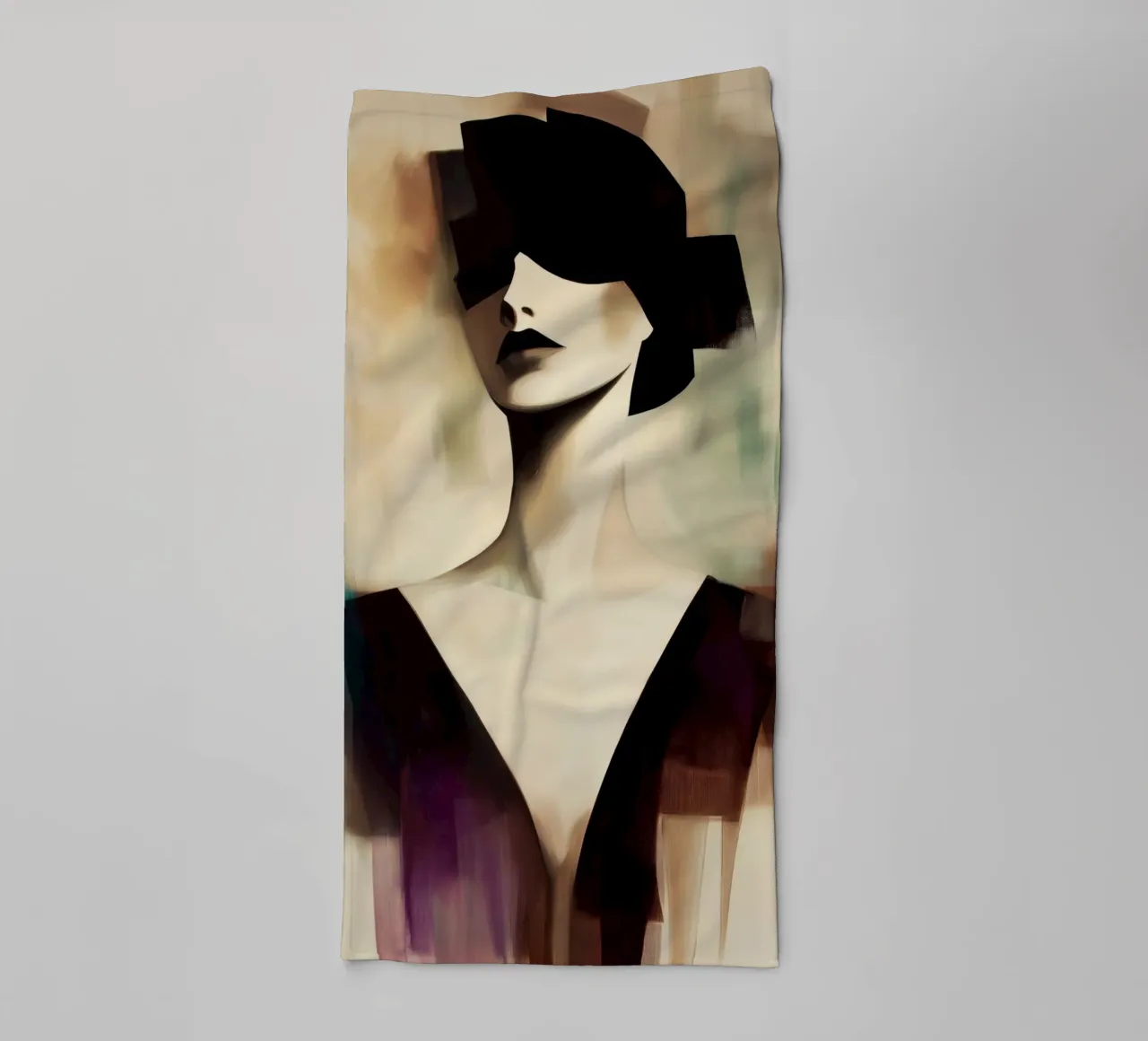 Portrait d'une femme serviette de bain de Imagine