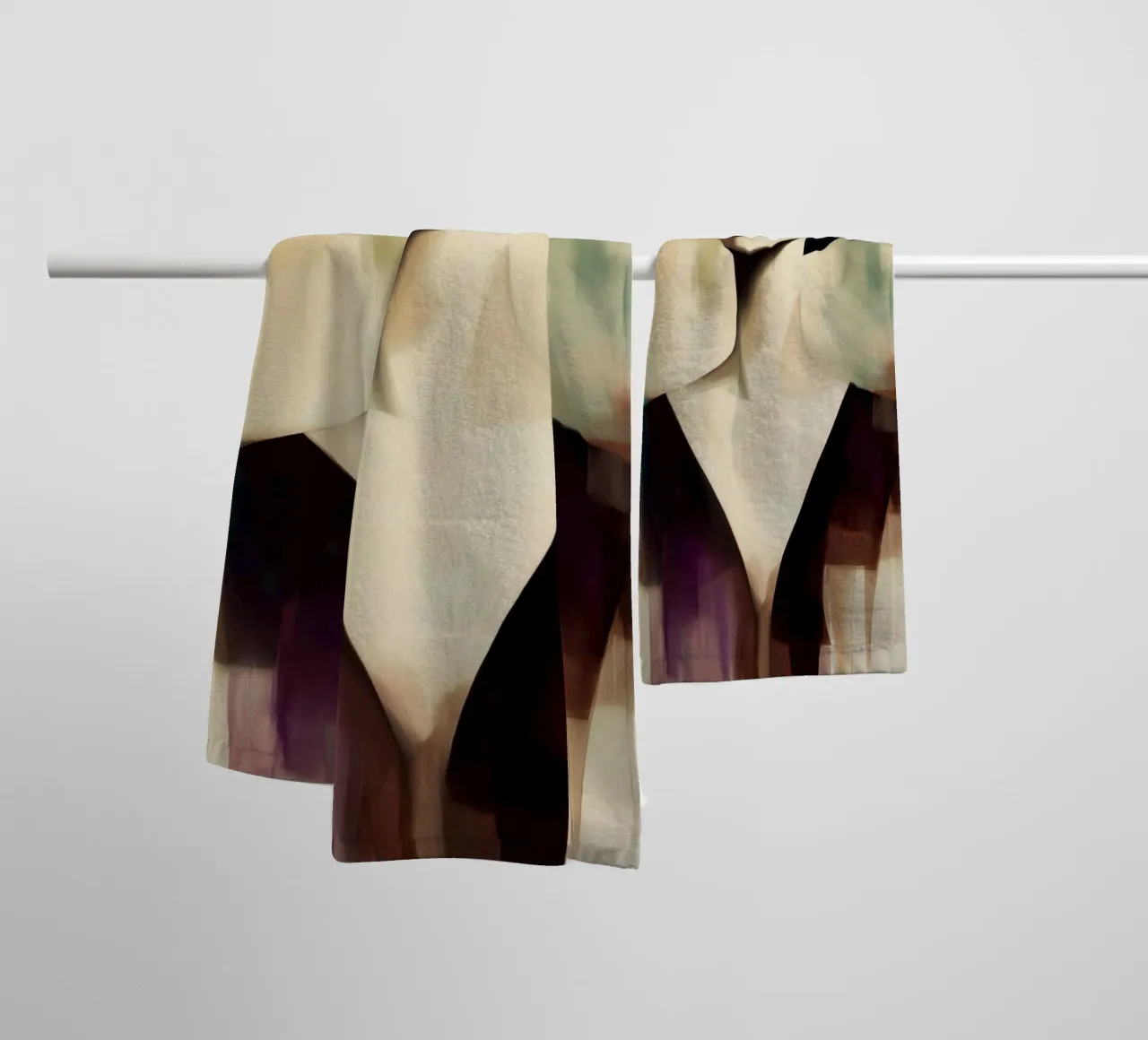 Portrait d'une femme serviette de bain de Imagine