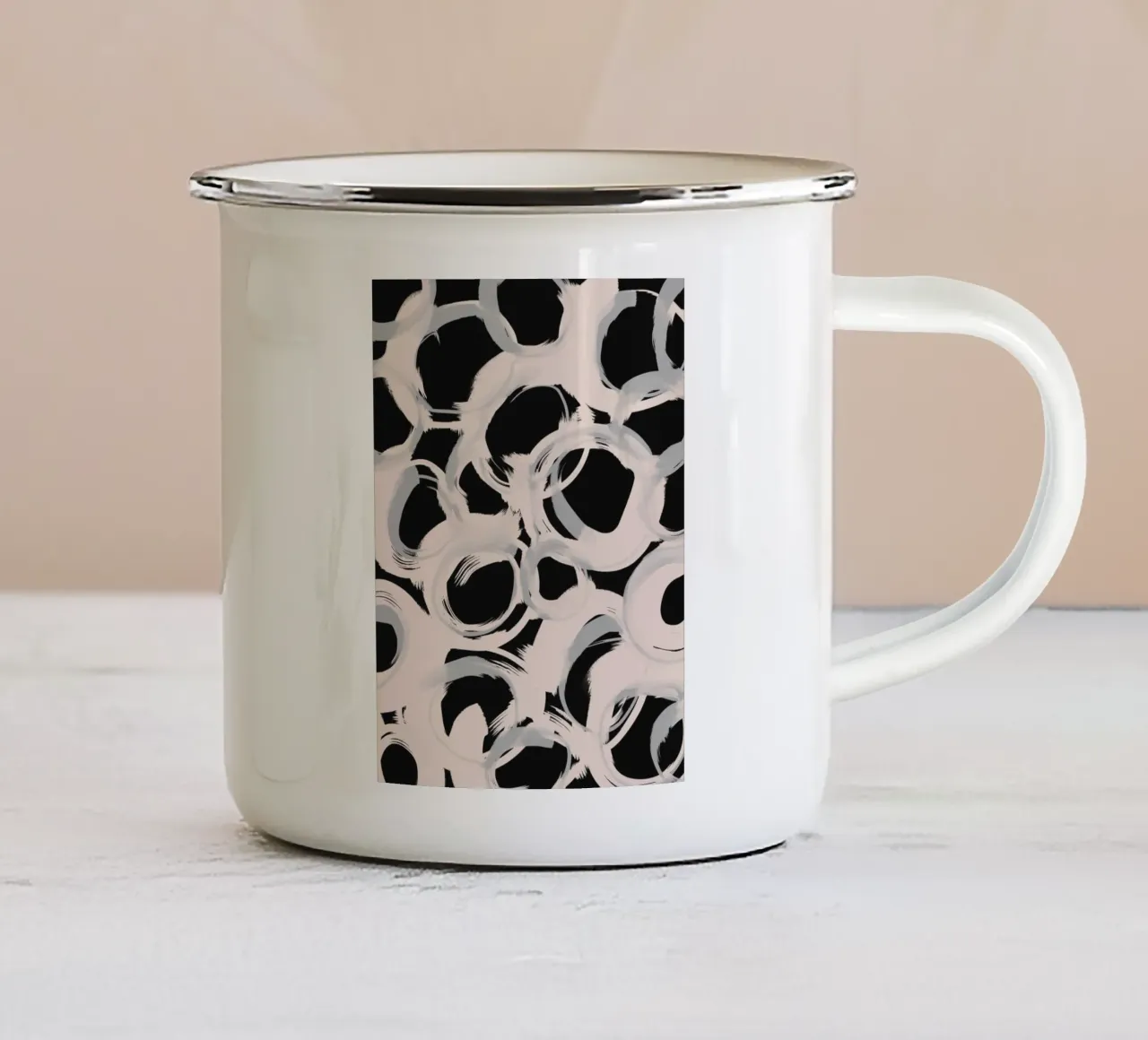 Pastel Circles tazza in smalto da treechild