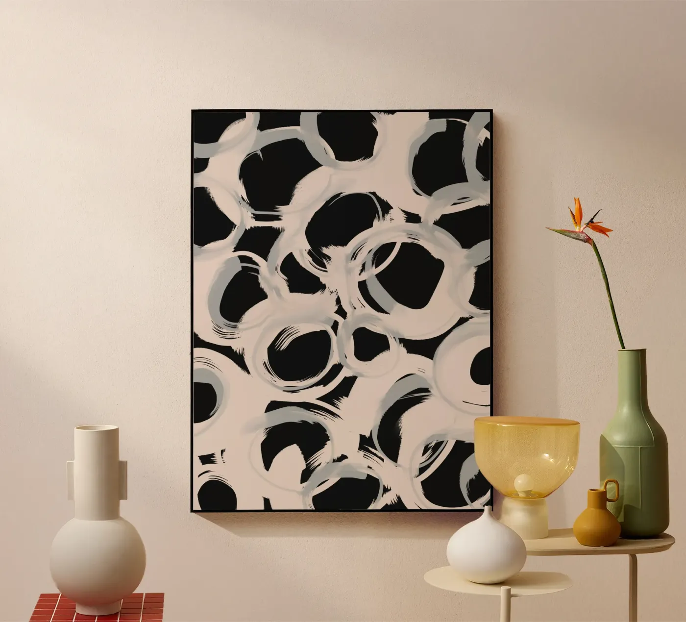 Pastel Circles acryl van treechild