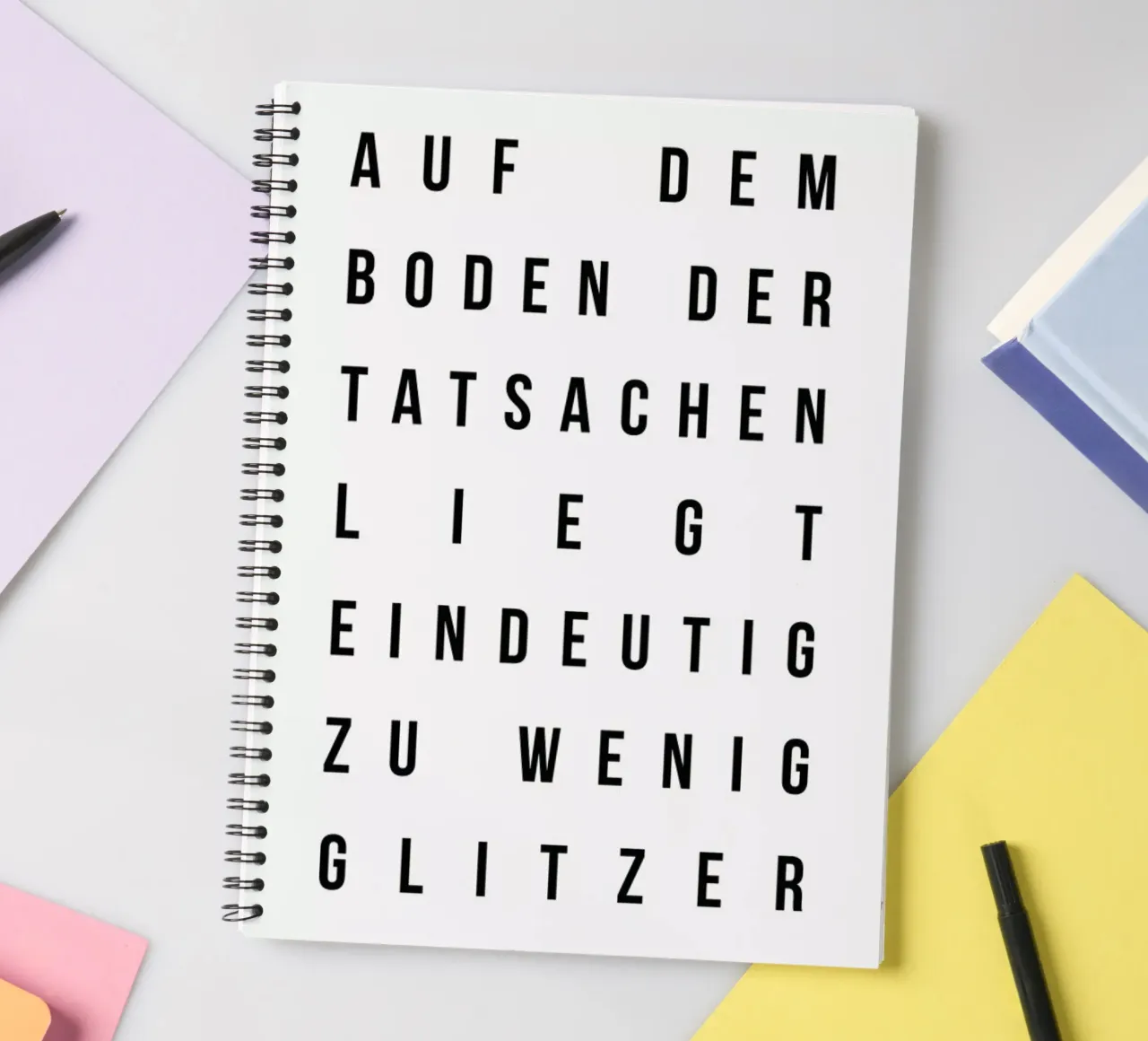 Sabrina's Glitzer notitieboek met spiraal van Studio One