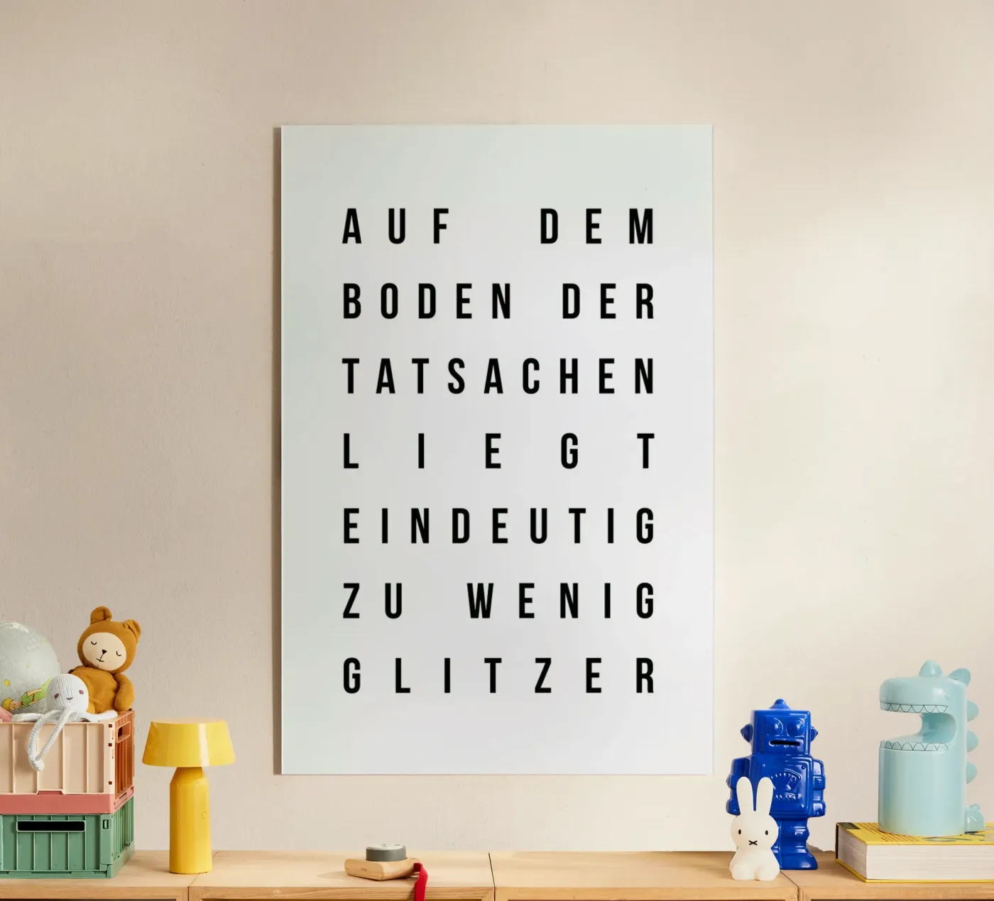 Sabrina's Glitzer plexiglass da Studio One