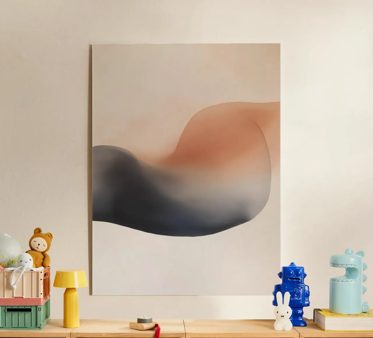 Forme astratte in nero e marrone plexiglass da Imagine