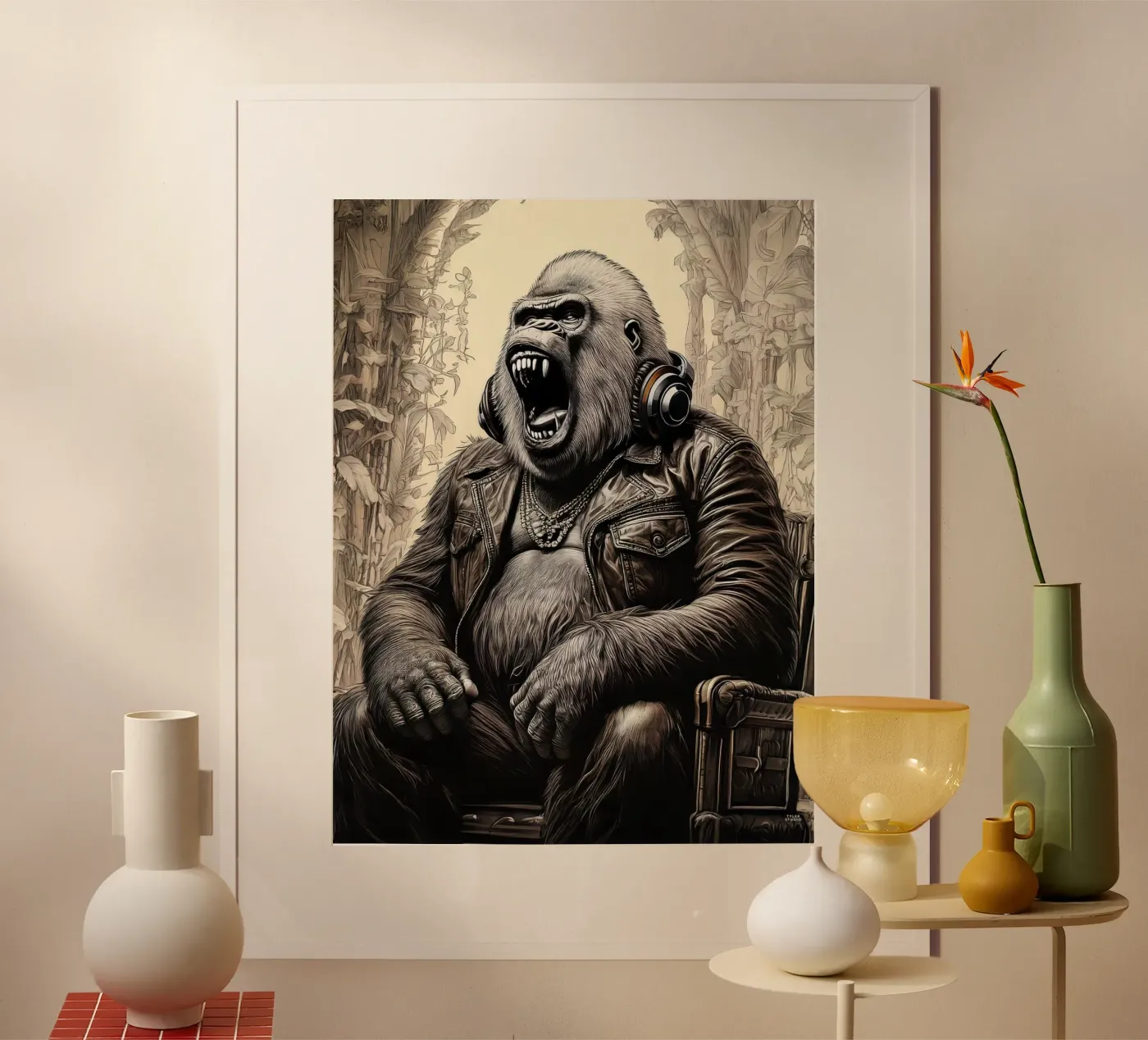 Gorille rage poster by tylerstudio