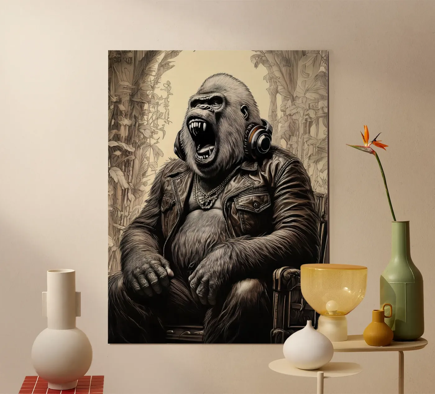 Gorille rage poster by tylerstudio