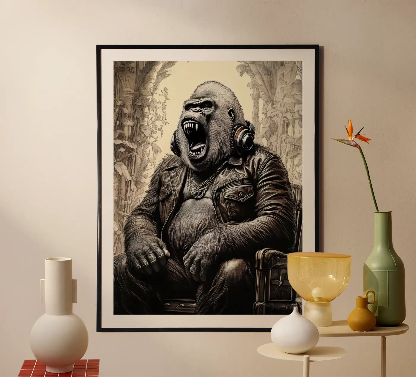 Gorille rage poster by tylerstudio