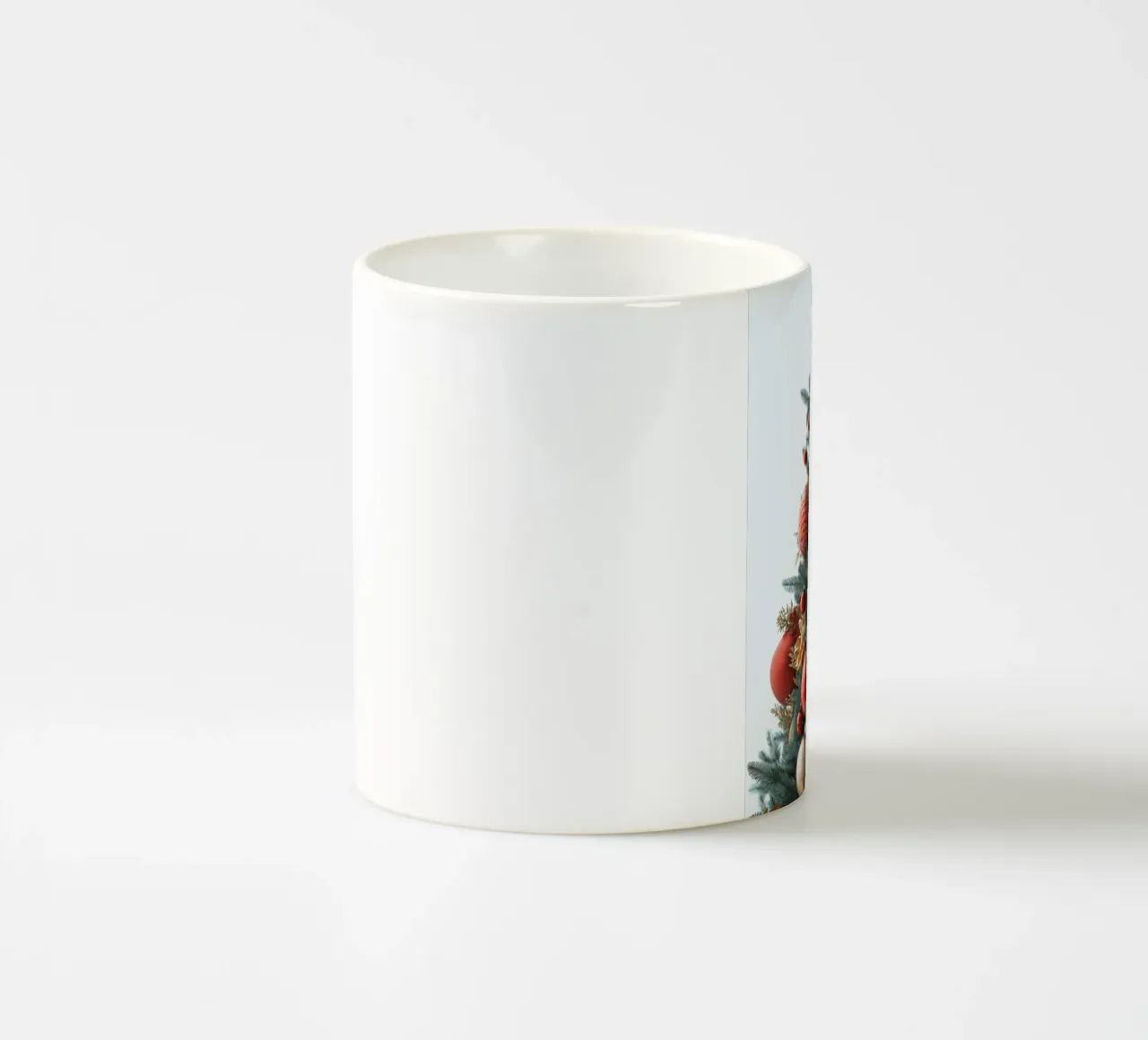 Albero di Natale con palline rosse tazza in ceramica da Imagine
