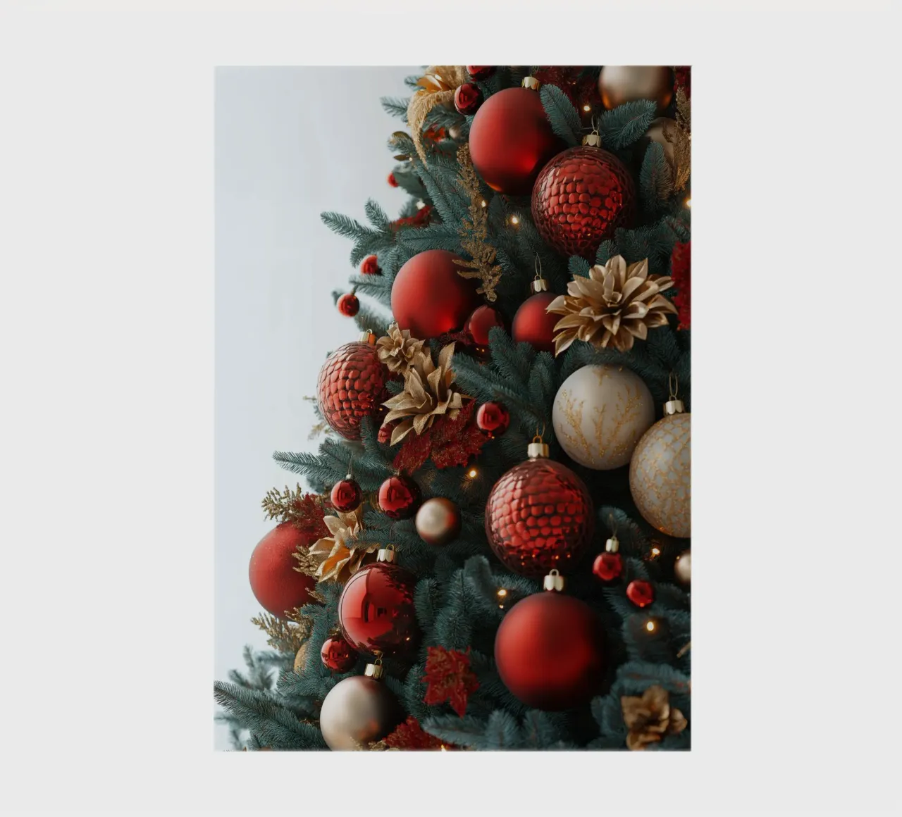 Christmas tree with red balls notebook by Imagine