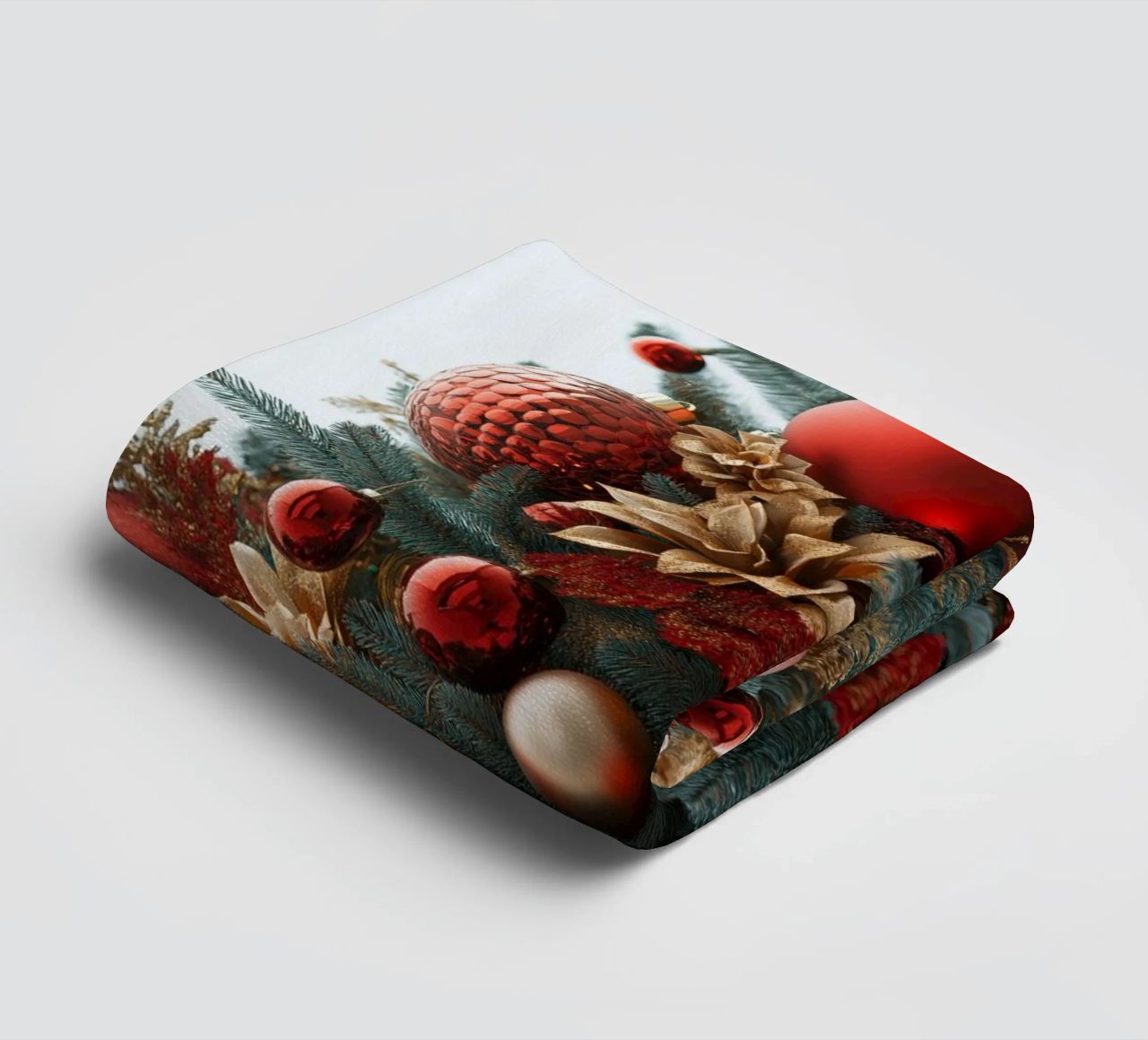 Albero di Natale con palline rosse asciugamano da bagno da Imagine