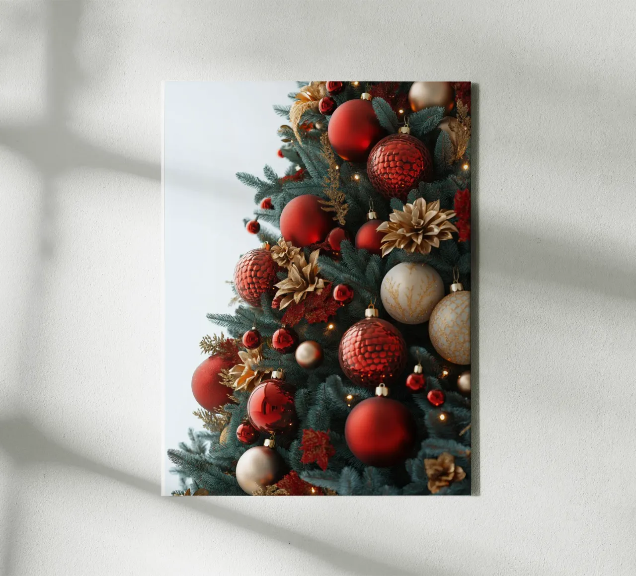 Christmas tree with red balls canvas by Imagine
