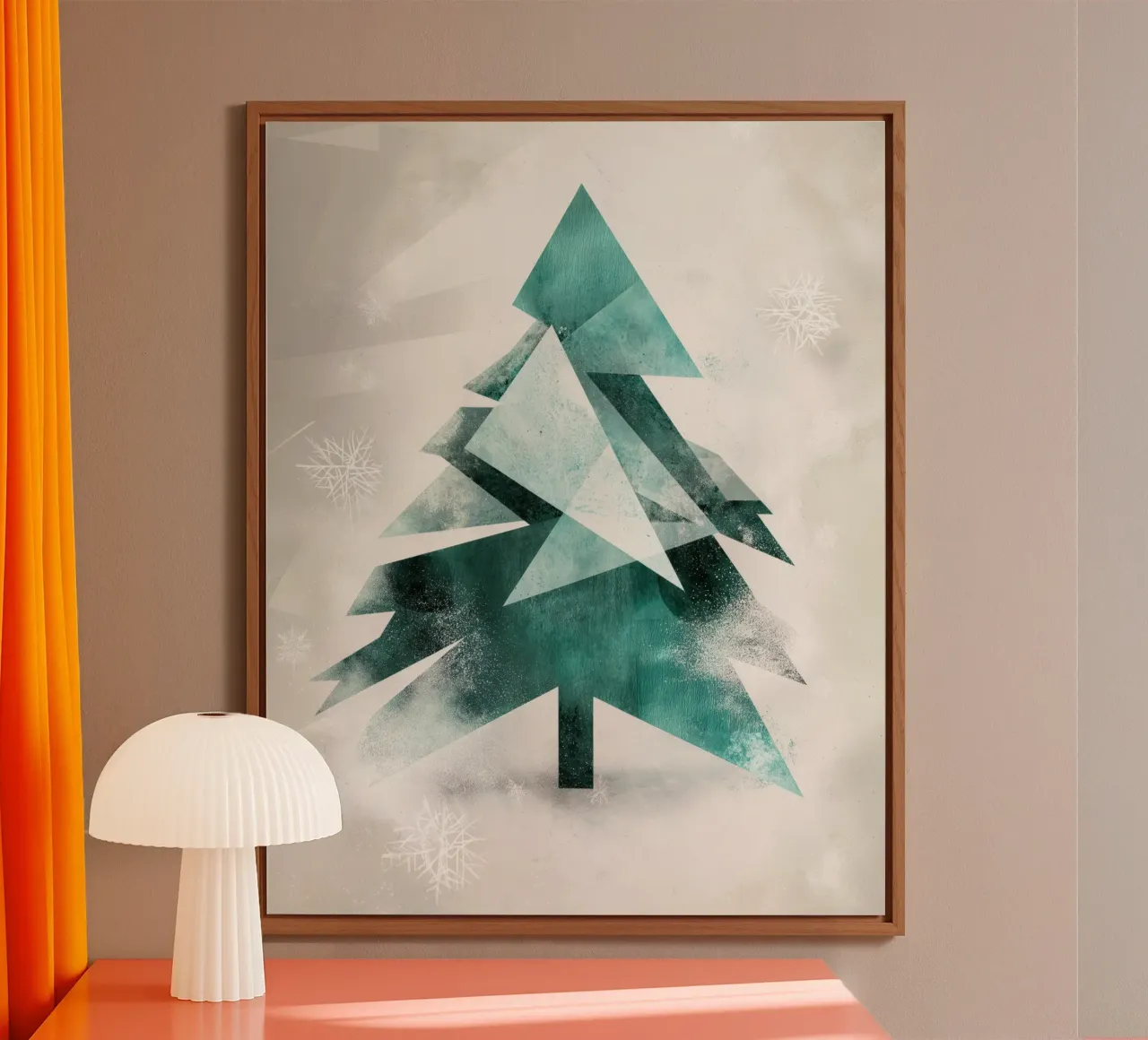 Kerstboom abstract alu-dibond by Imagine
