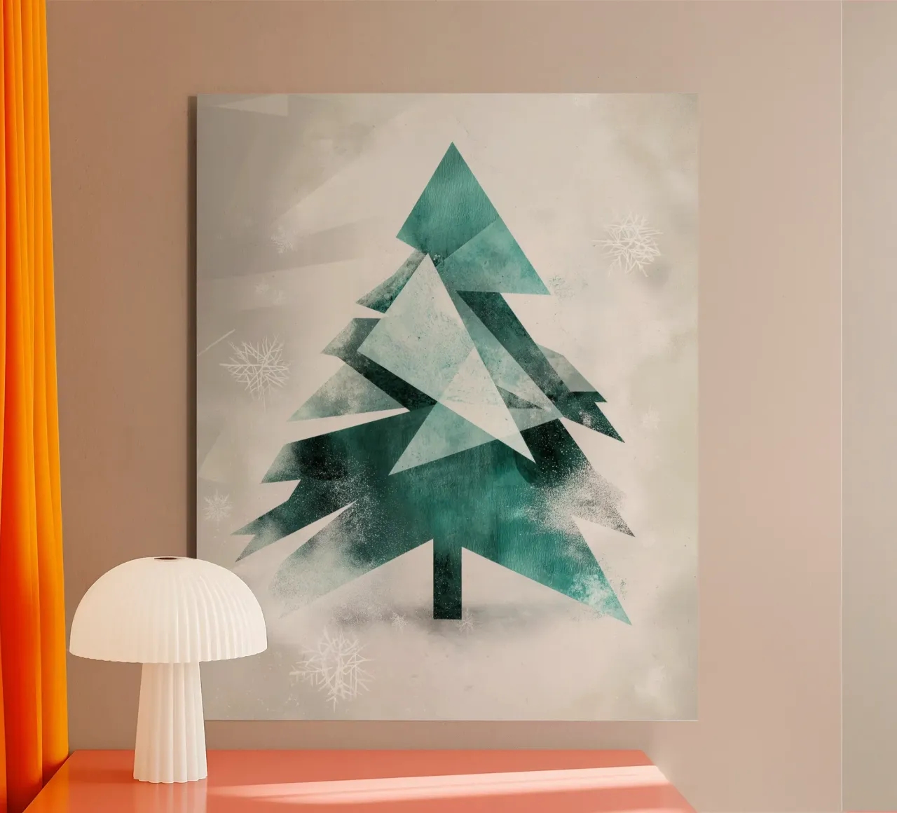 Kerstboom abstract alu-dibond by Imagine