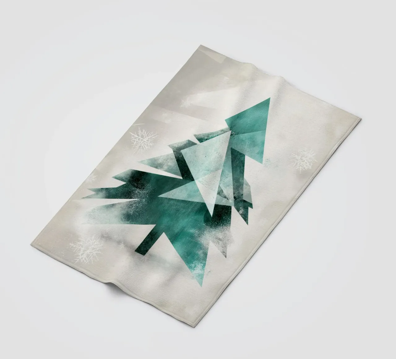 Kerstboom abstract fleece blanket by Imagine
