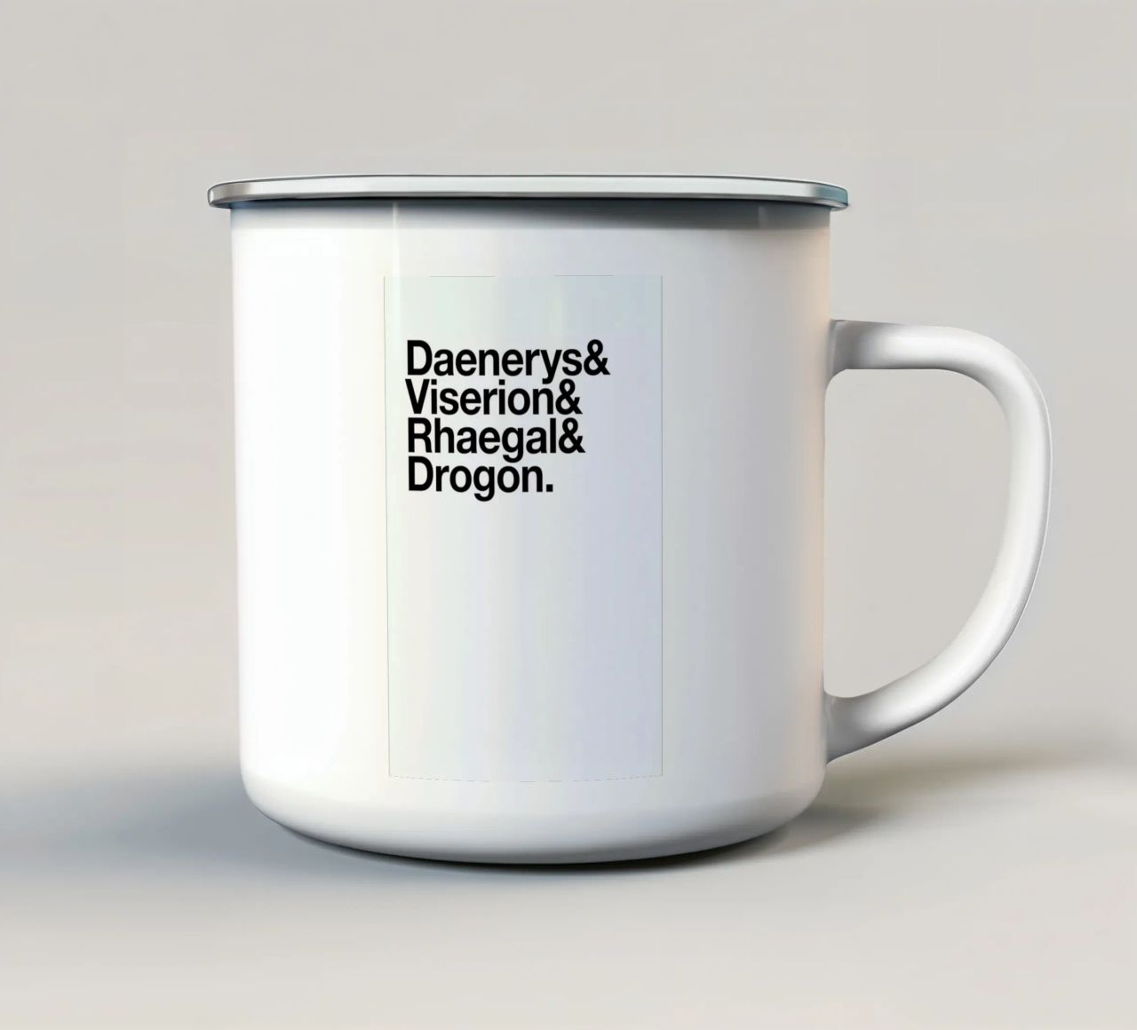 Game of Heroes tazza in smalto da Studio One