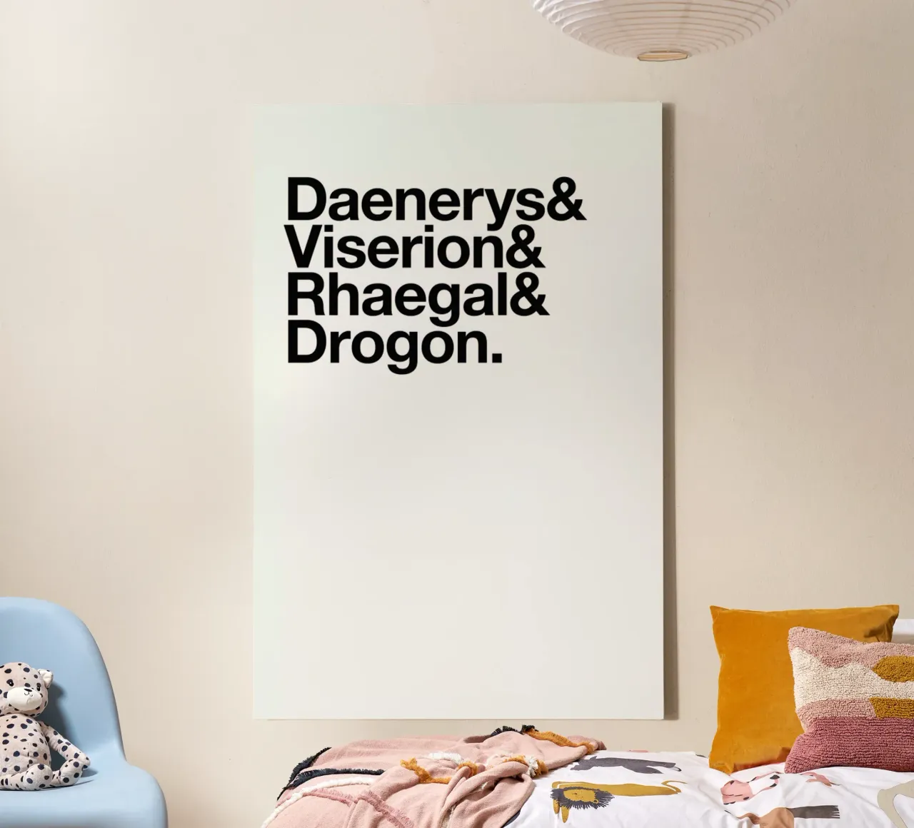 Game of Heroes tela con Cornice a cassetta da Studio One
