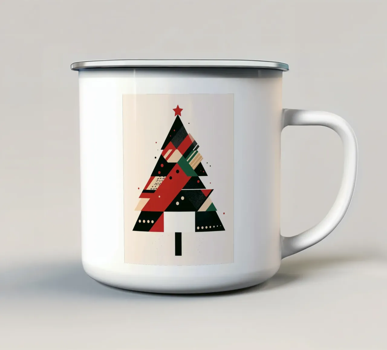 Albero di Natale astratto tazza in smalto da Imagine