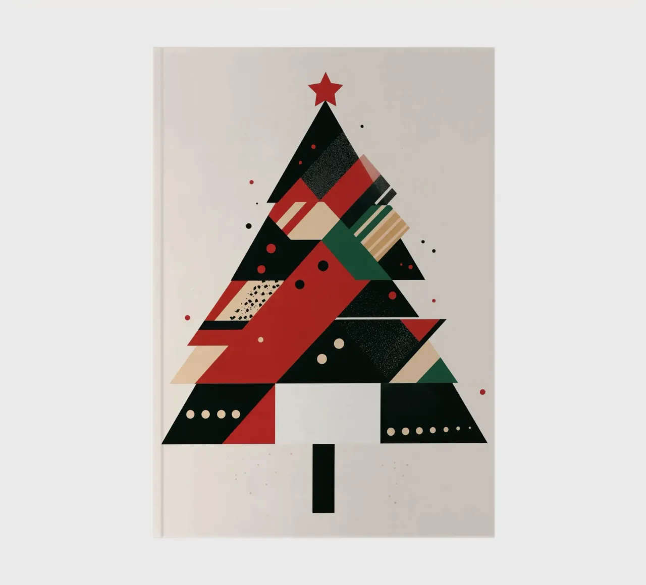 Abstract Christmas tree notebook by Imagine
