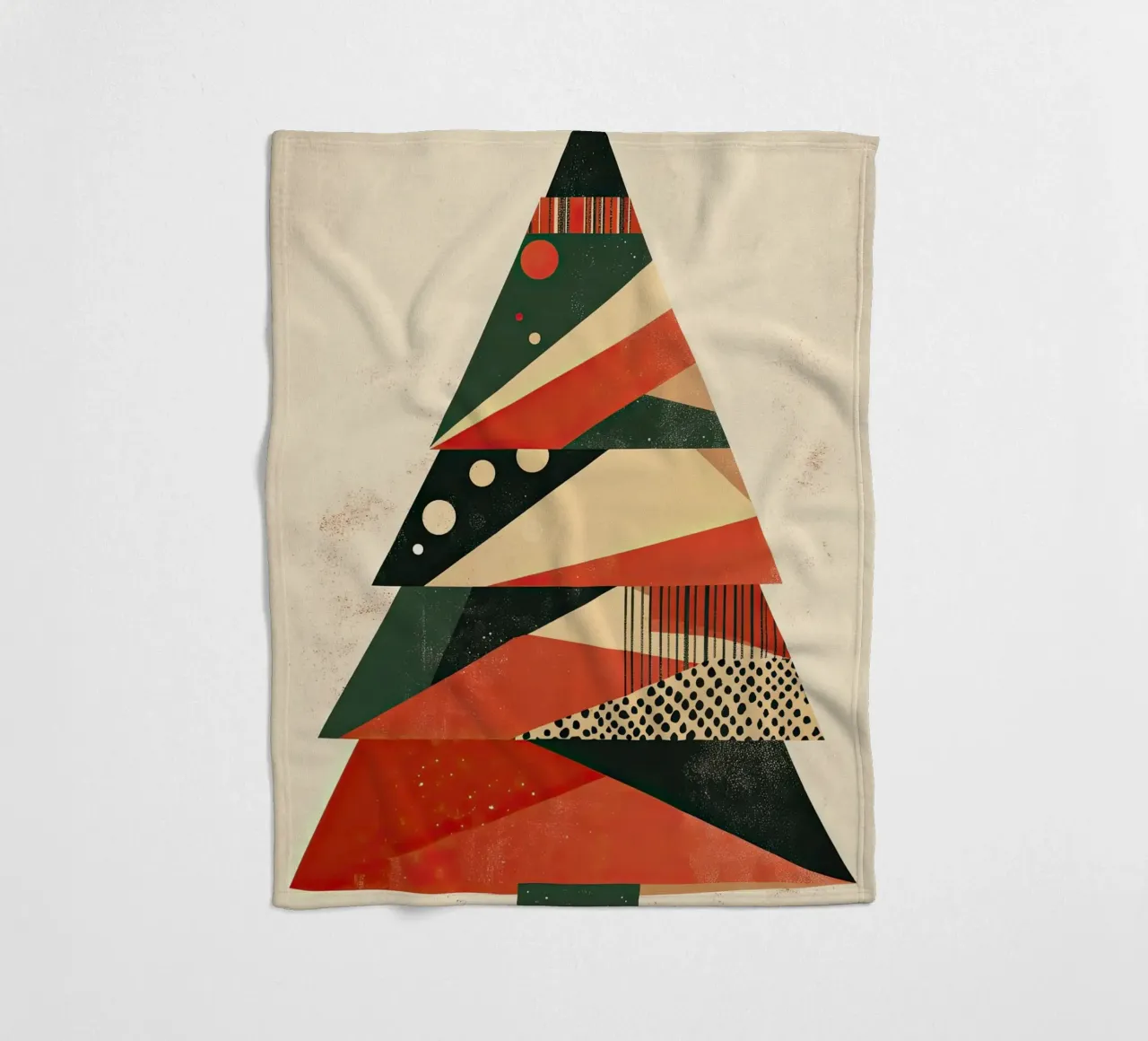 Albero di Natale astratto coperta in pile da Imagine