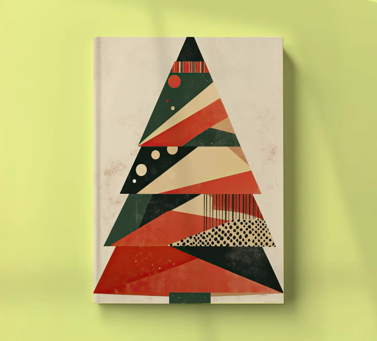 Abstract Christmas tree notebook by Imagine