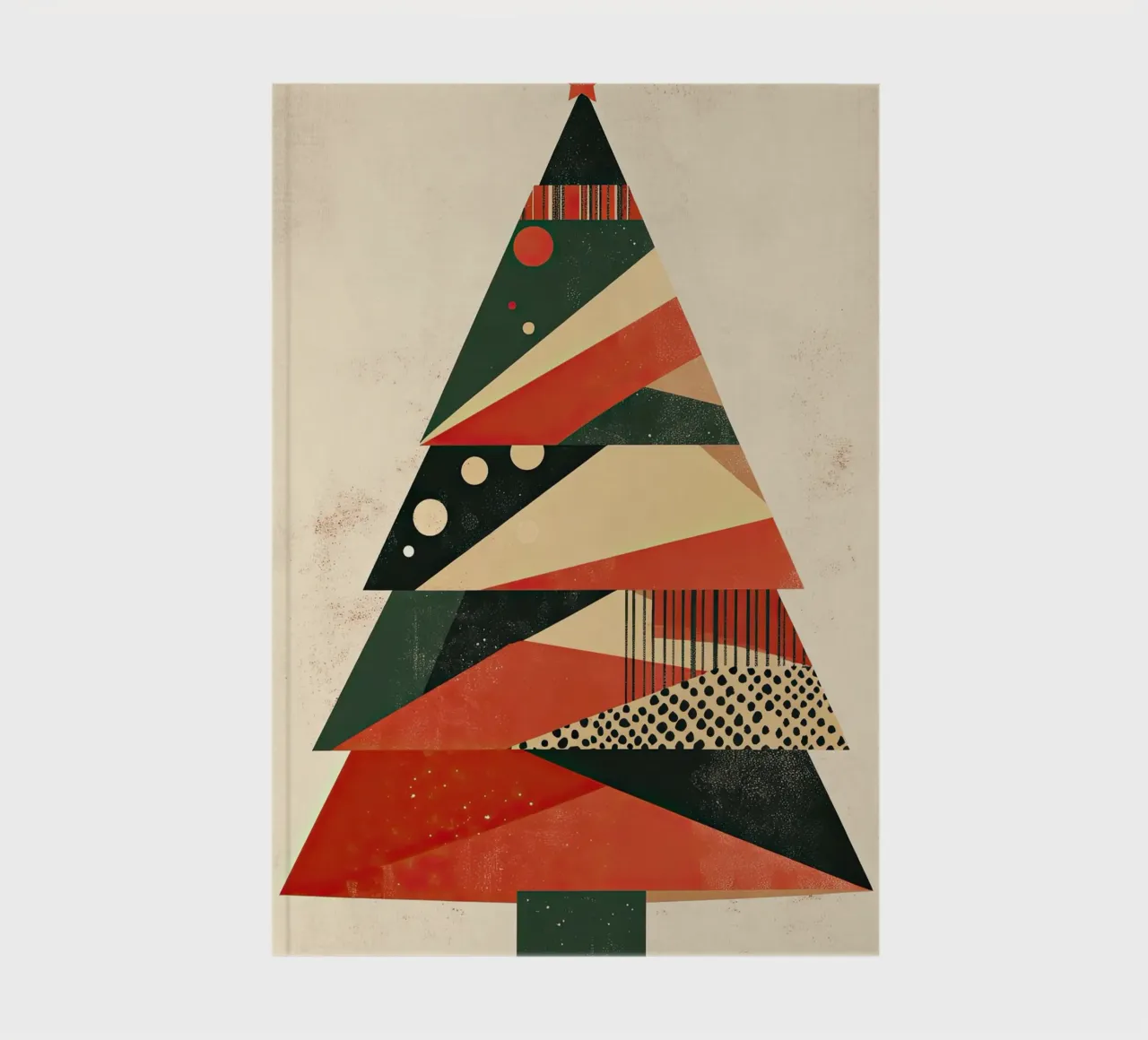 Abstract Christmas tree notebook by Imagine