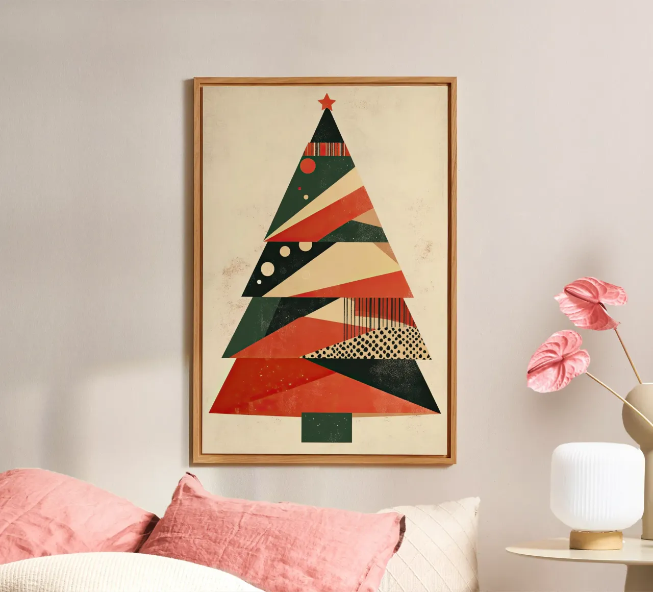 Albero di Natale astratto alluminio dibond da Imagine
