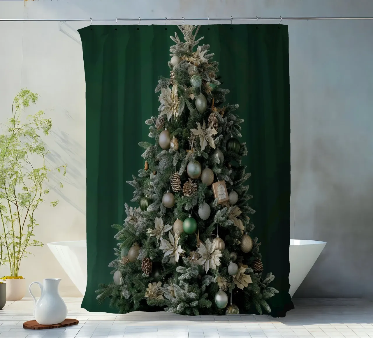 Albero di Natale tenda da doccia da Imagine