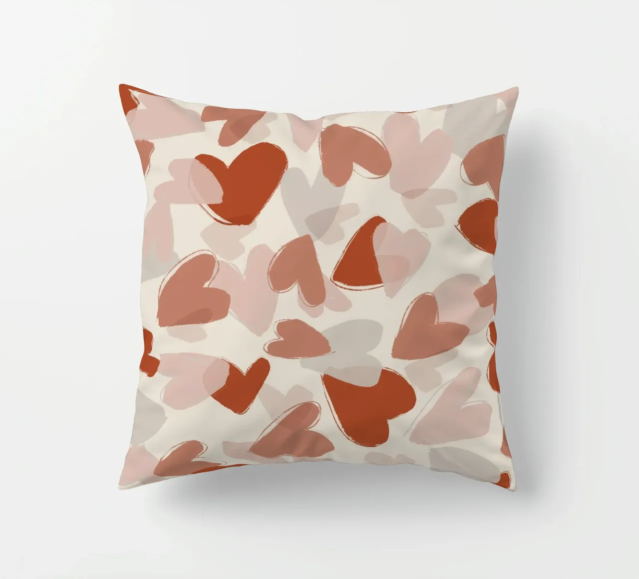 Pastel Hearts Pattern cuscino da treechild