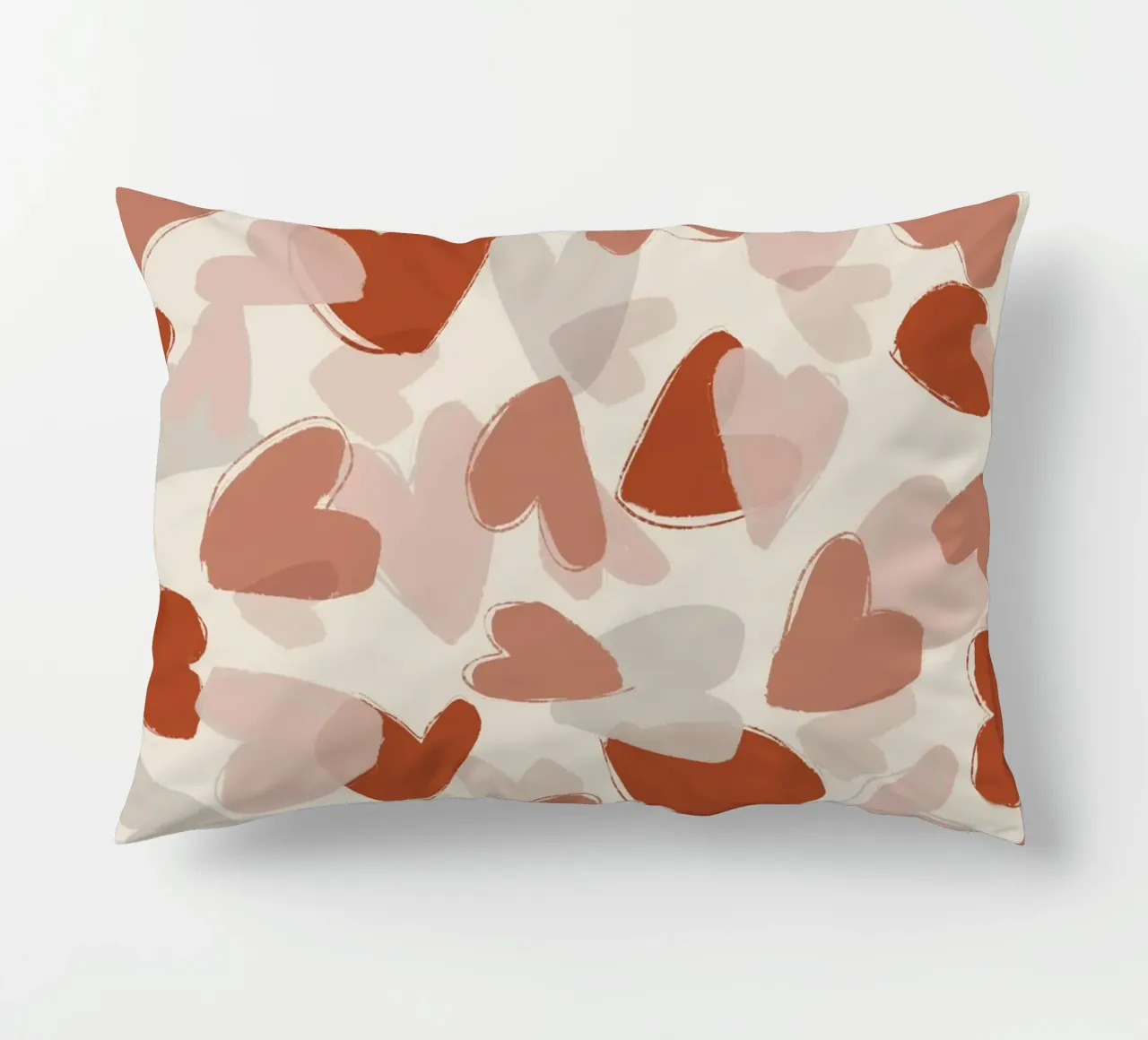 Pastel Hearts Pattern cuscino da treechild