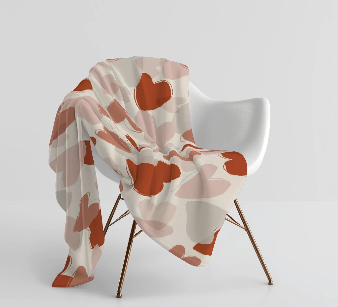 Pastel Hearts Pattern coperta in pile da treechild