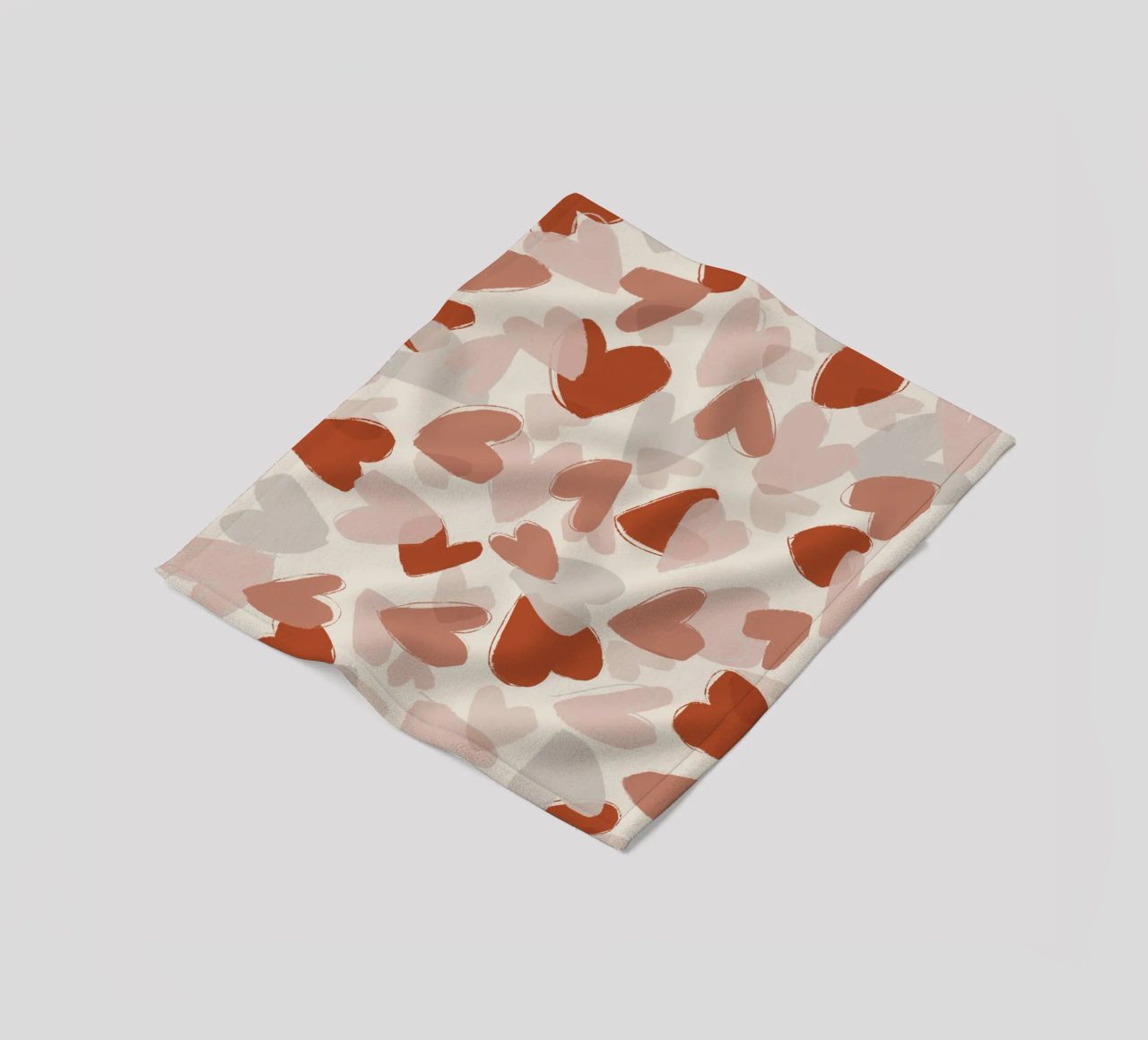 Pastel Hearts Pattern coperta in pile da treechild