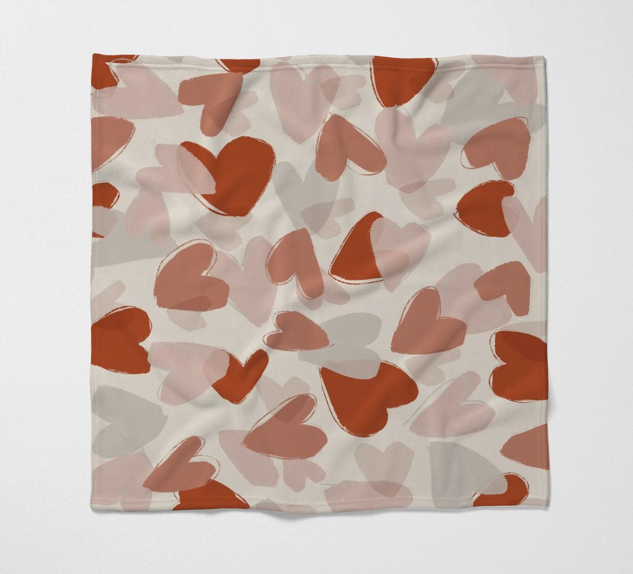 Pastel Hearts Pattern coperta in pile da treechild