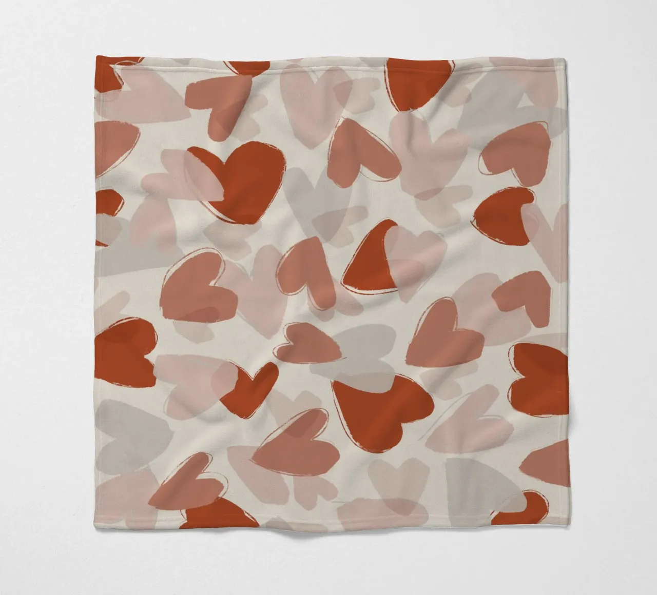Pastel Hearts Pattern fleece blanket by treechild