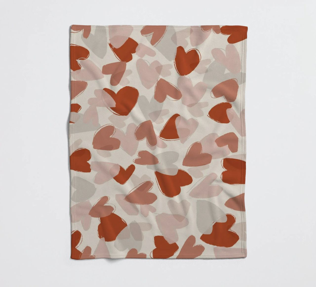 Pastel Hearts Pattern coperta in pile da treechild