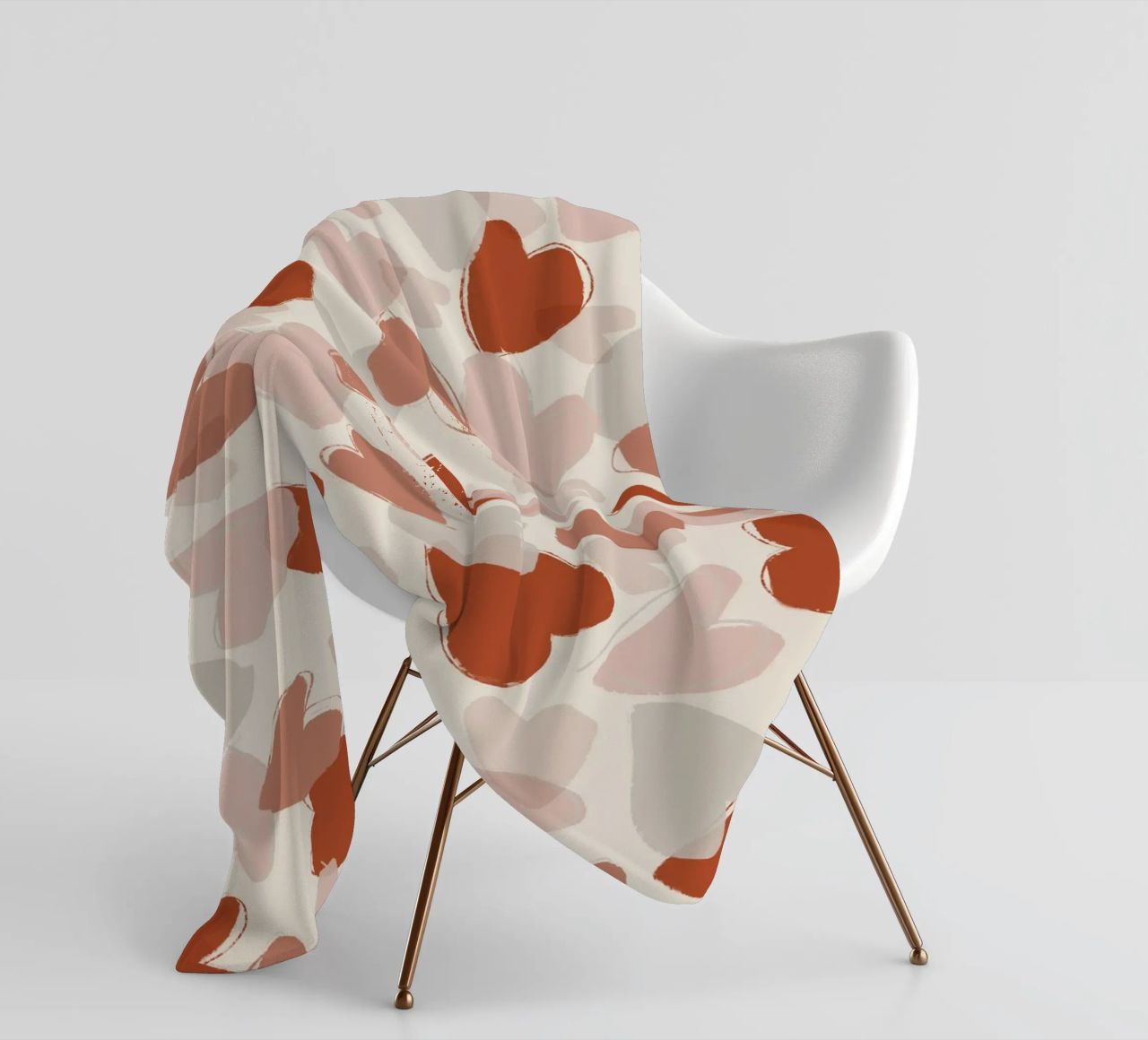 Pastel Hearts Pattern coperta in pile da treechild