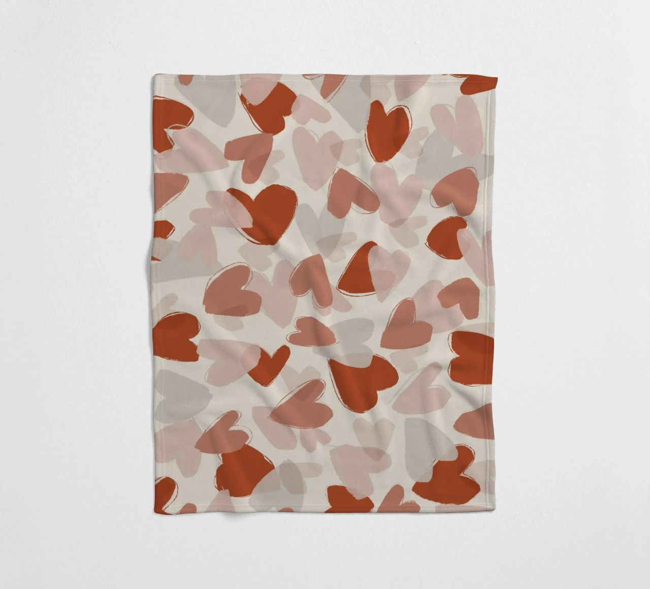 Pastel Hearts Pattern coperta in pile da treechild