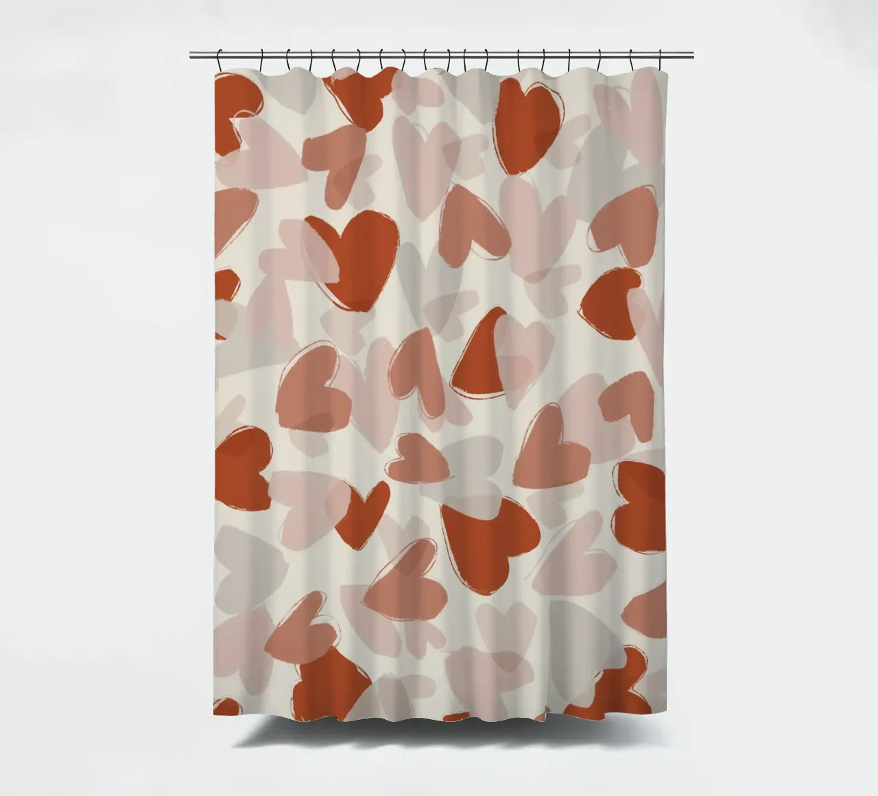 Pastel Hearts Pattern tenda da doccia da treechild