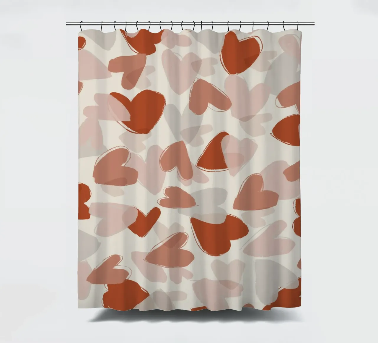 Pastel Hearts Pattern tenda da doccia da treechild