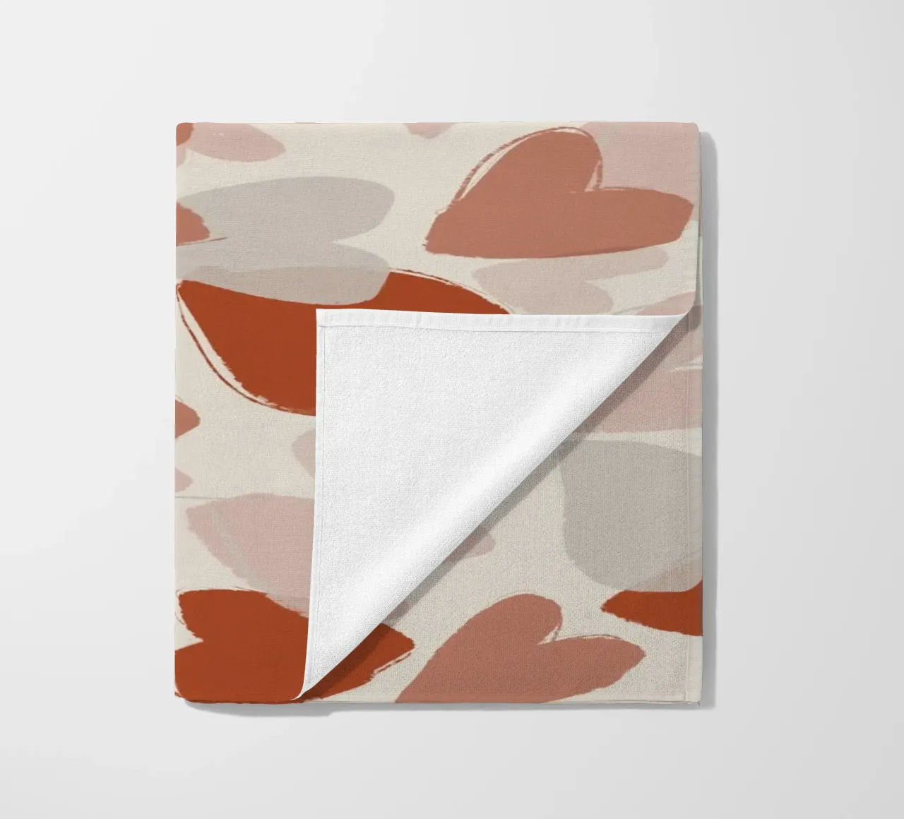 Pastel Hearts Pattern telo mare da treechild