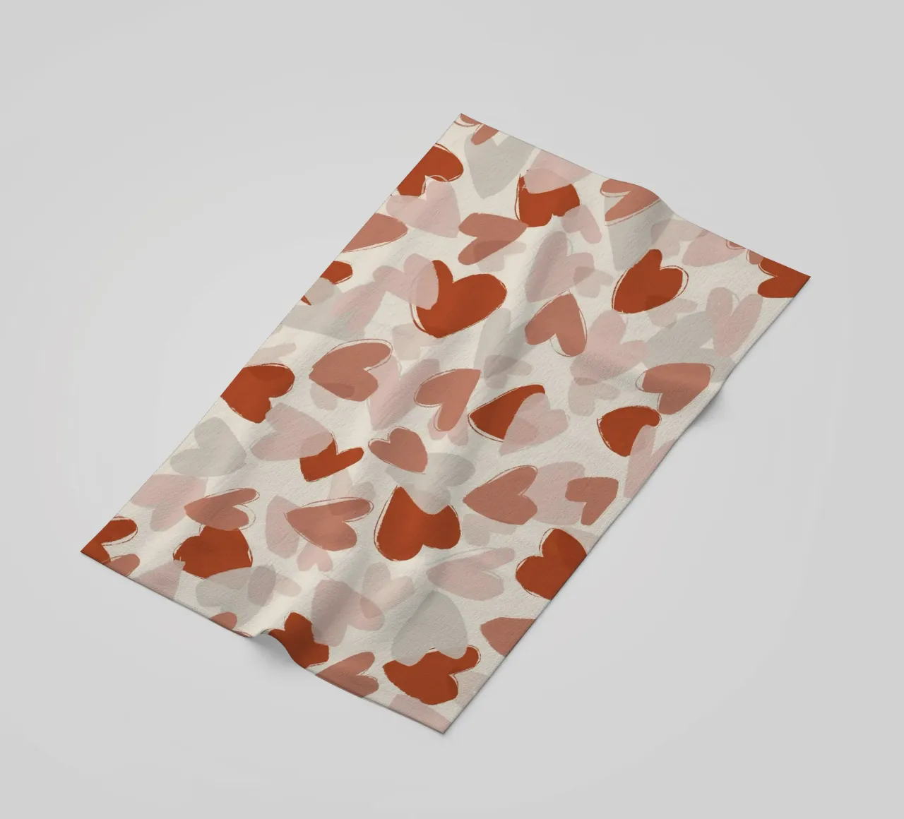 Pastel Hearts Pattern toalla de playa de treechild