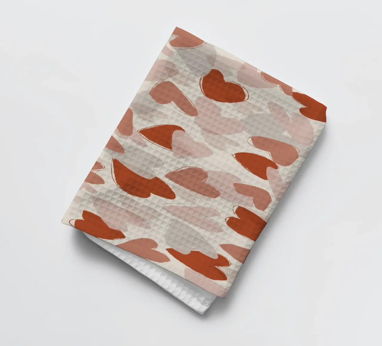 Pastel Hearts Pattern paño de cocina de treechild